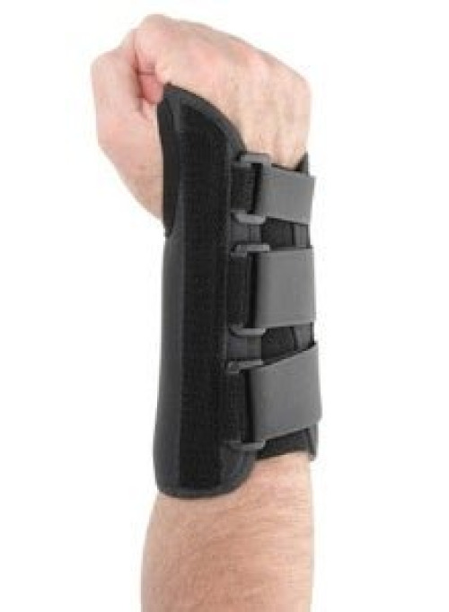 Ossur - 617077 Wrist / Forearm Brace Ossur® Formfit® Aluminum / Cotton / Polyester Right Hand Black Large
