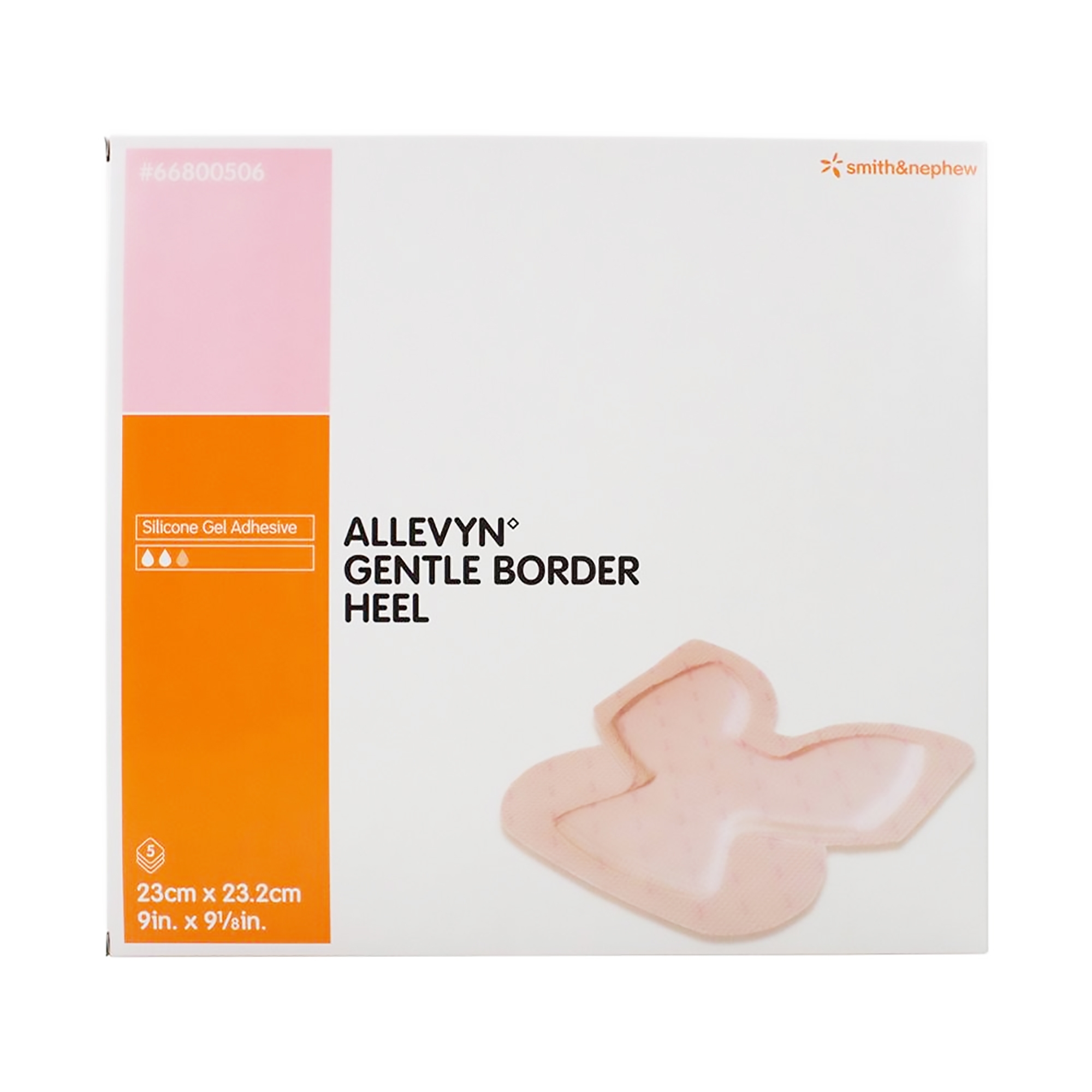 Smith & Nephew - 66800506 Allevyn™ Gentle Border Heel Foam Dressing