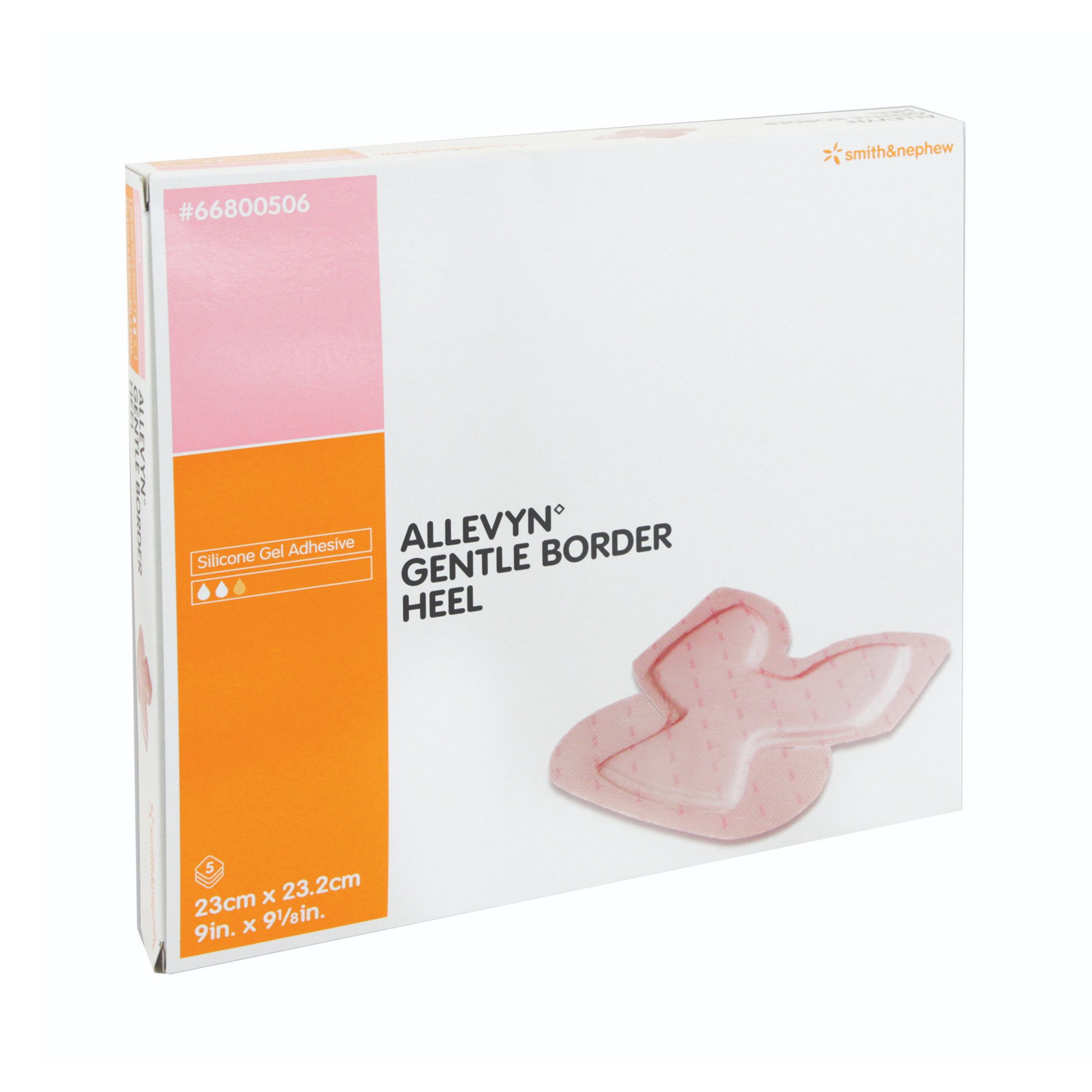 Smith & Nephew - 66800506 Allevyn™ Gentle Border Heel Foam Dressing