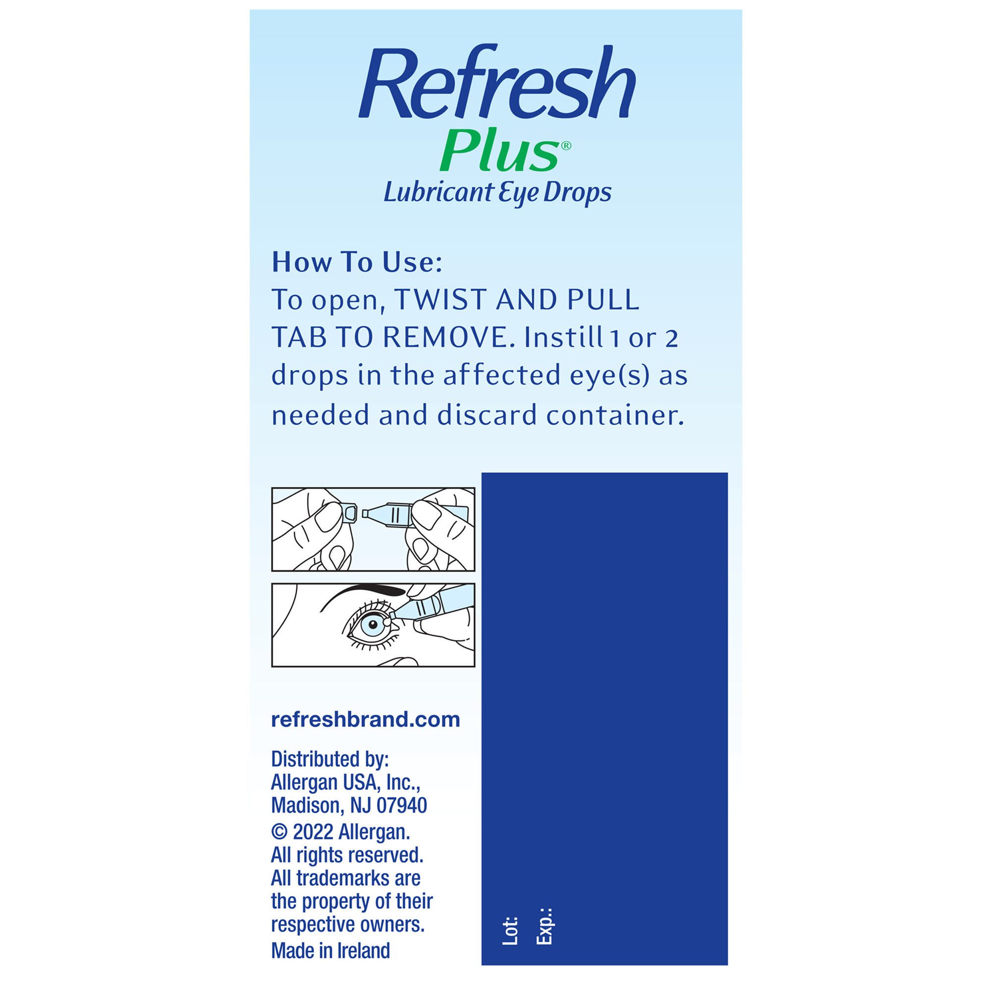 Allergan Pharmaceutical - 00023040330 Refresh Plus® Lubricant Eye Drops Original Strength