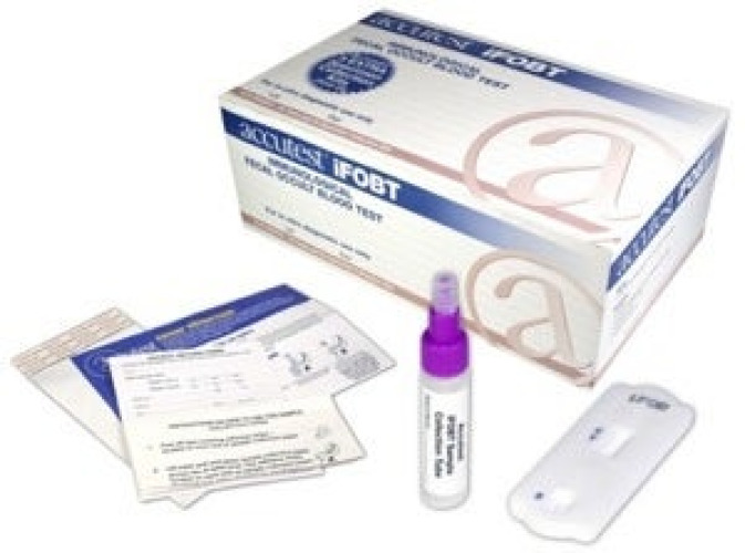 Jant Pharmacal Corp - CS625 Cancer Screening Test Kit Accutest® iFOBT Single Sample Fecal Occult Blood Test (iFOB or FIT) 25 Tests CLIA Waived