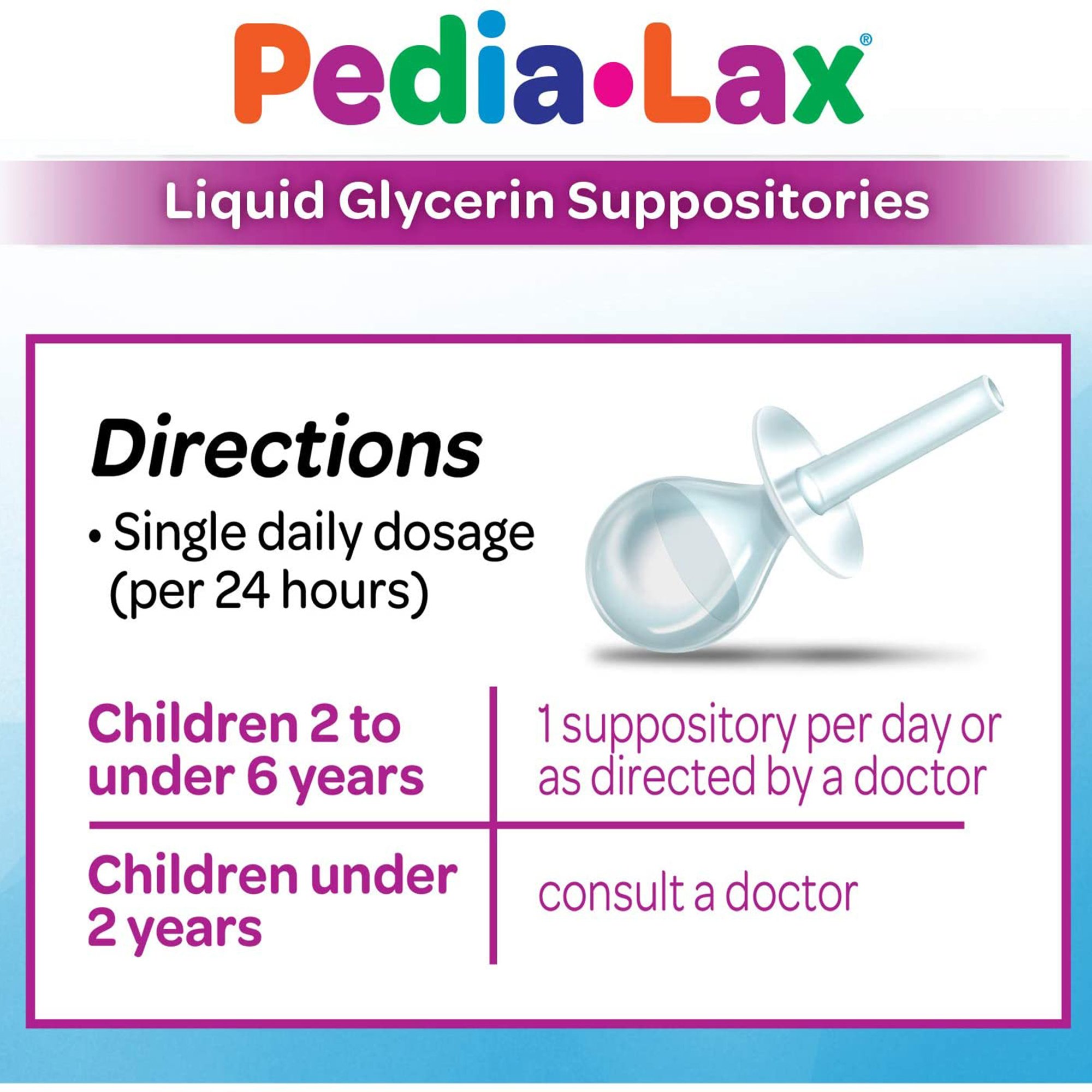C.B. Fleet - 00132019012 Pedia-Lax® Glycerin Laxative