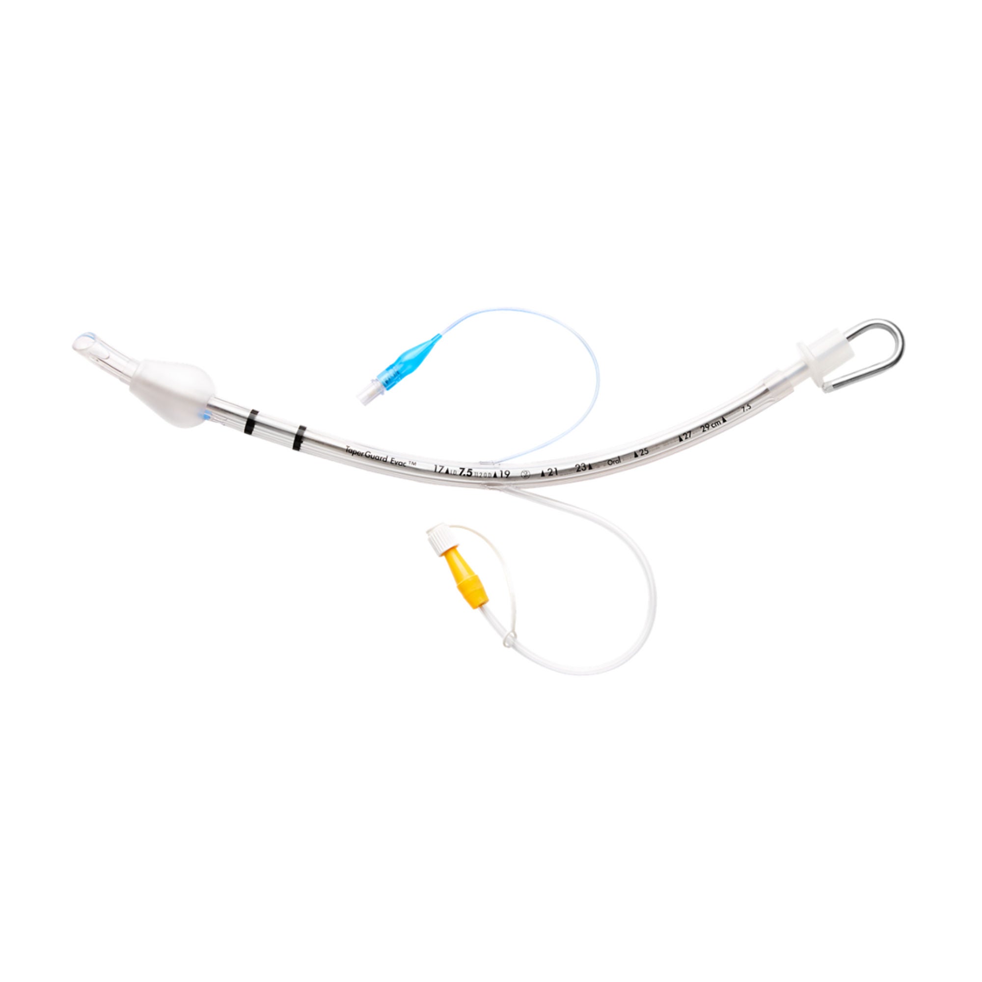 Medtronic MITG - 18875 Cuffed Endotracheal Tube TaperGuard™ Evac Curved 7.5 mm ID Adult Murphy Eye