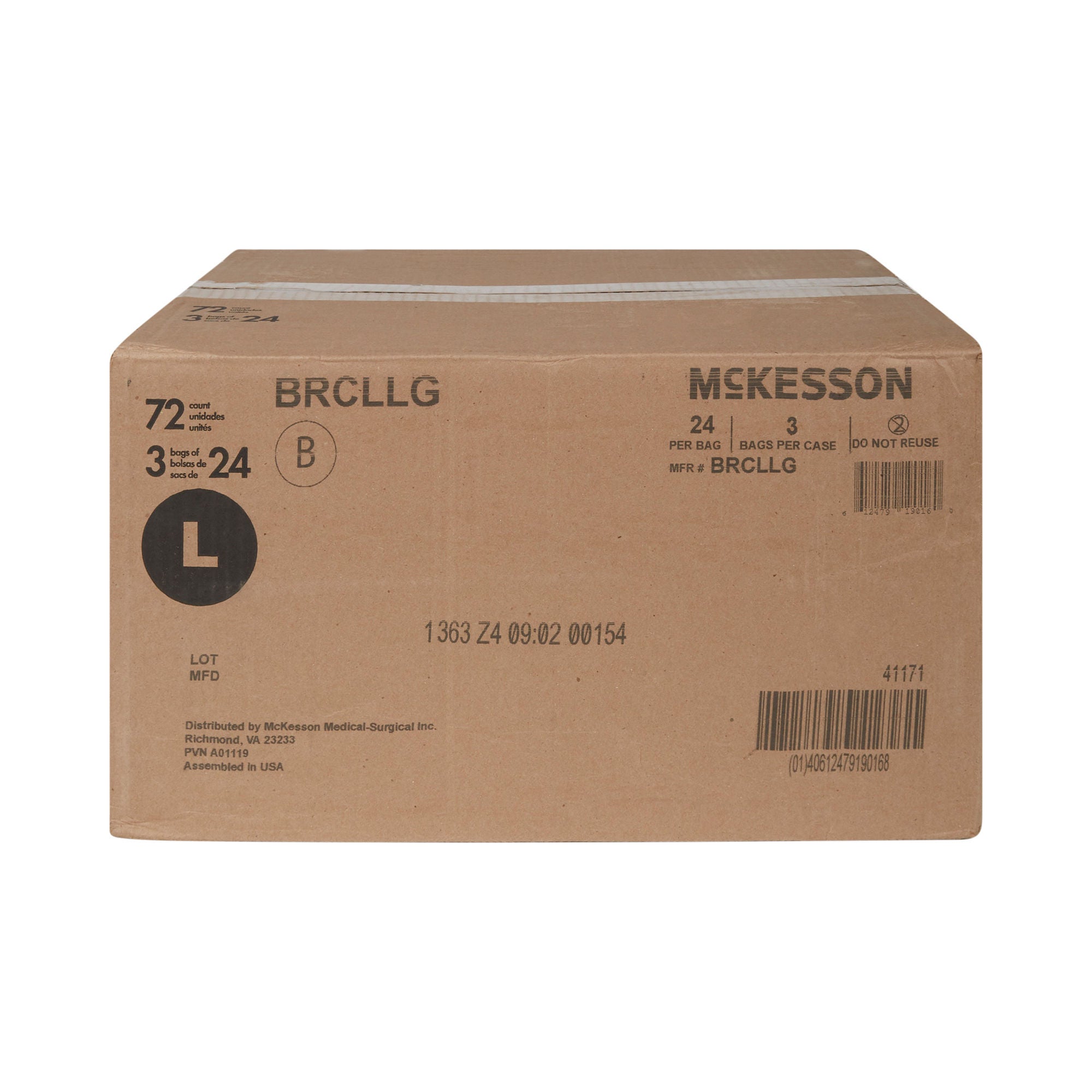 McKesson Brand - BRCLLG Incontinence Brief McKesson Super Plus Adult Large Unisex Disposable Moderate Absorbency