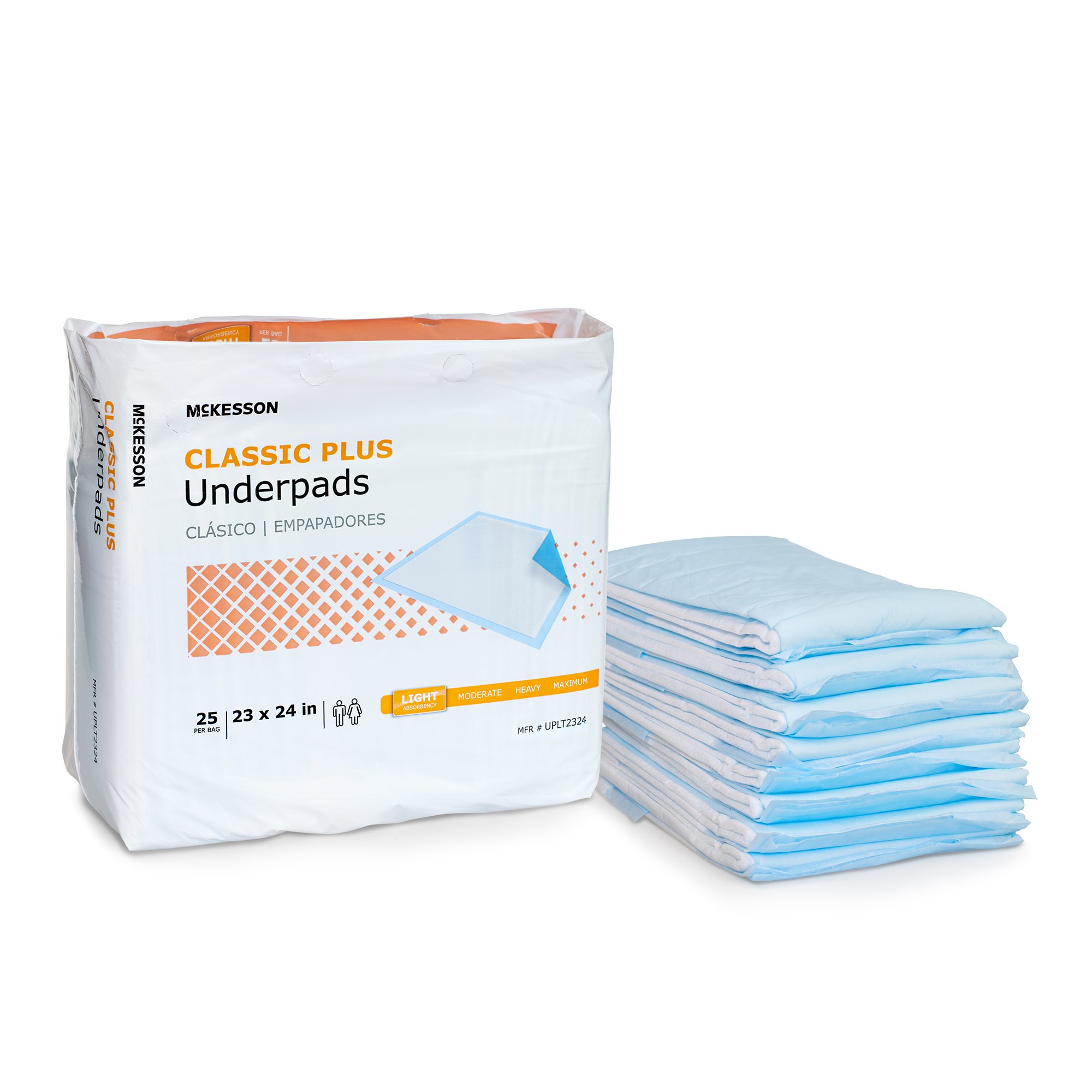 McKesson Brand - UPLT2324 McKesson Classic Plus Light Absorbency Underpads