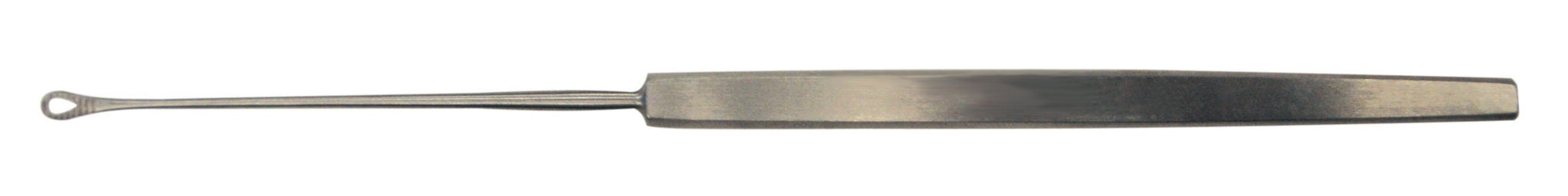 BR Surgical - BR44-19401 Ear Curette BR Surgical Shapleigh 6-1/4 Inch Length Flat Handle Small Tip Straight Serrated Fenestrated Oval Tip