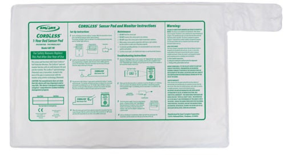 Smart Caregiver - GBT-WI Bed Sensor Pad CordLess® 20 X 30 Inch