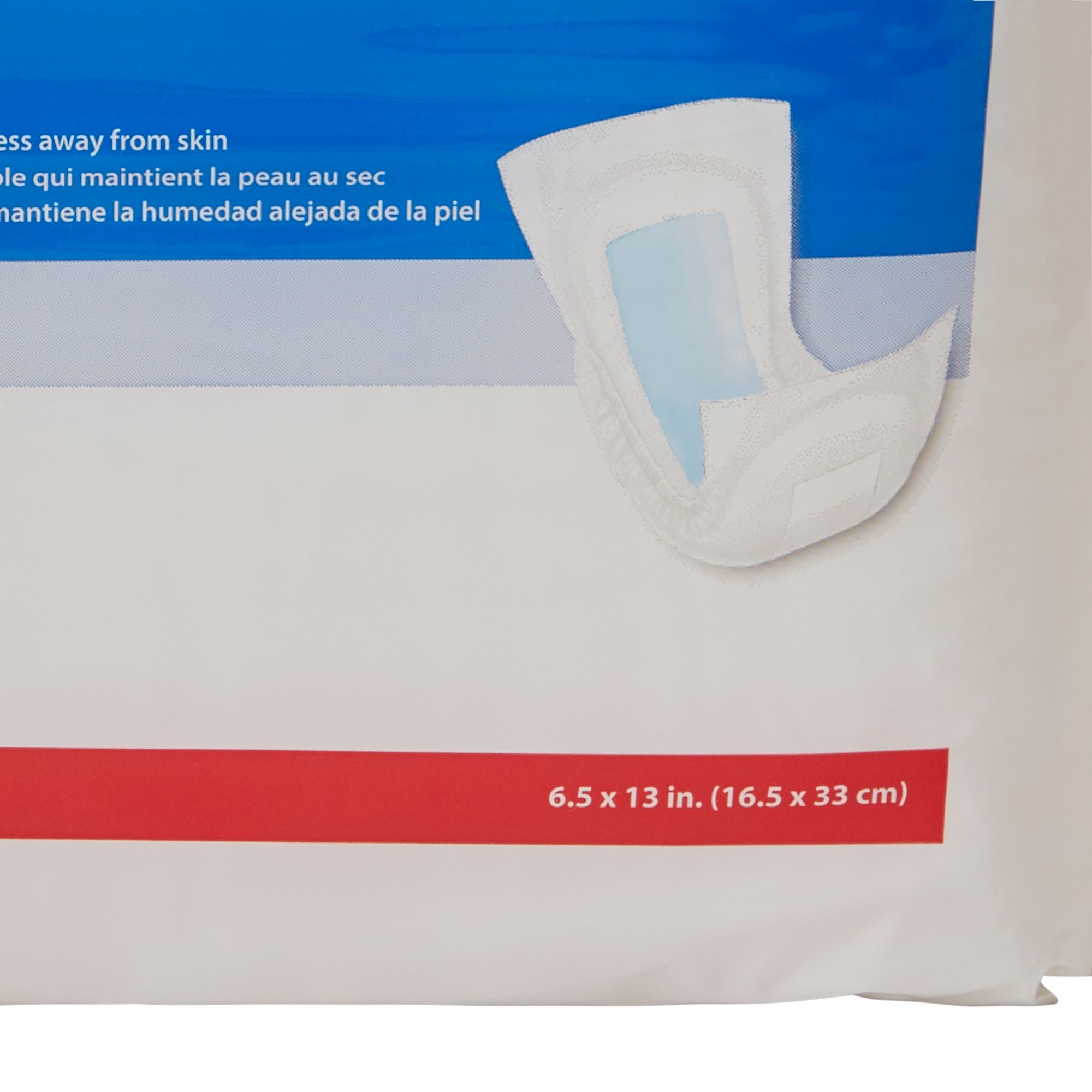 Cardinal 23246A - Sure Care™ Bladder Control Pads for Men, Heavy Absorbency, 6.5 x 13 Inch - 14/Bag, 84/Case