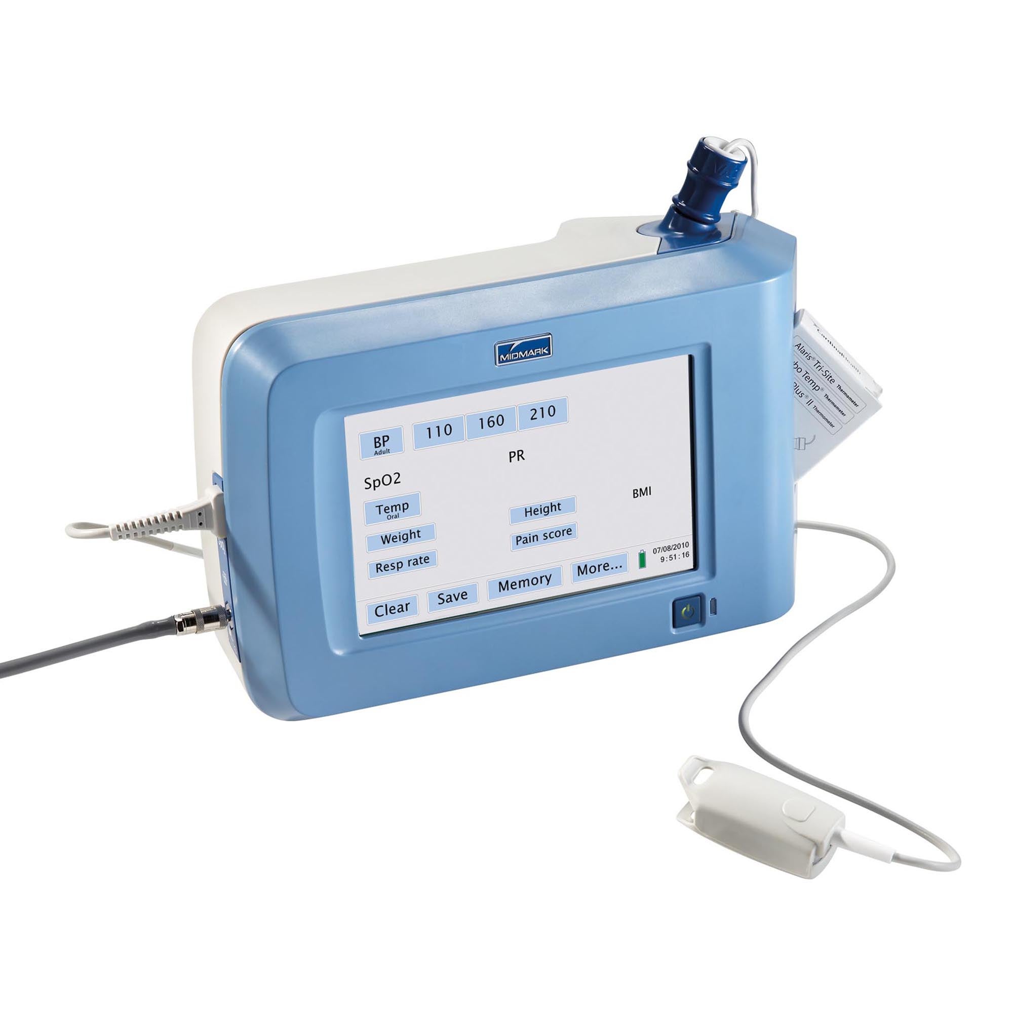 Midmark - 4-000-0510 Patient Monitor IQvitals® Monitoring NIBP, SpO2, Temperature Battery Operated