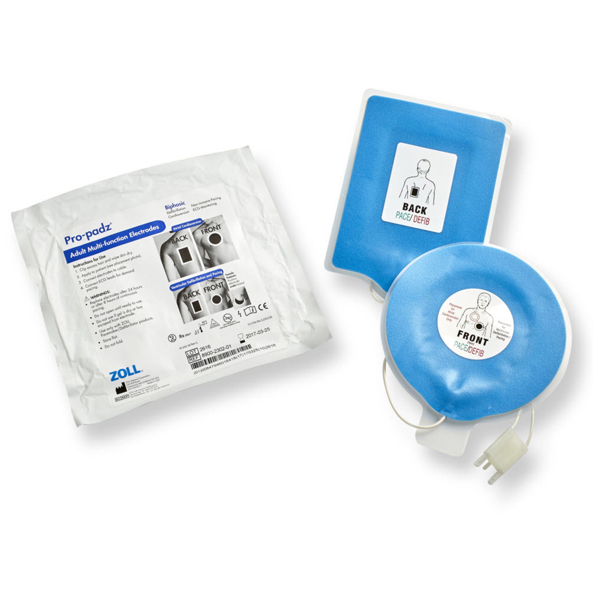 Zoll Medical - 8900-2302-01 AED Defibrillator Pad Pro-Padz® Plug Connector Adult