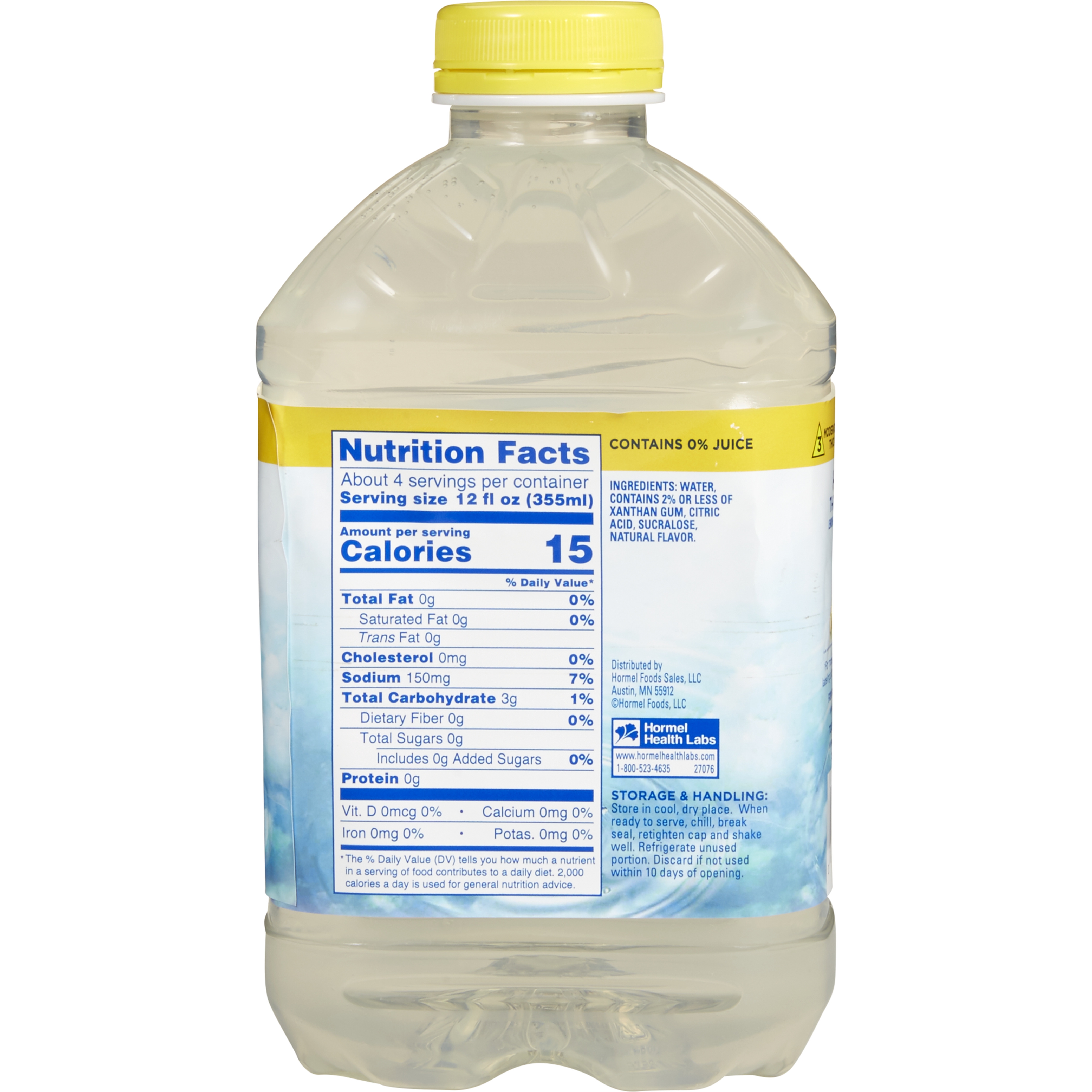 Lyons Magnus LLC - 27076 Thick & Easy® Hydrolyte® Honey Consistency Lemon Thickened Water