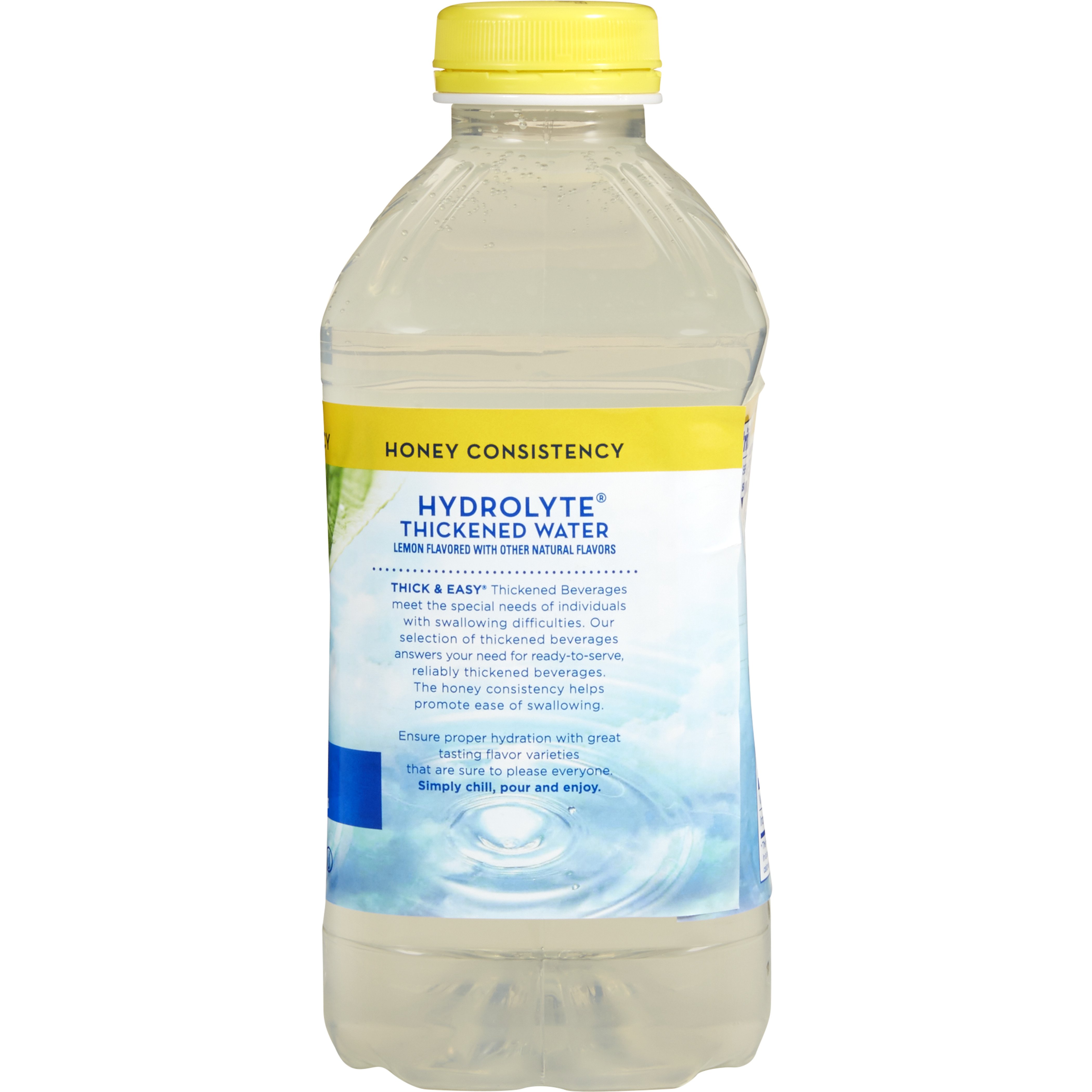 Lyons Magnus LLC - 27076 Thick & Easy® Hydrolyte® Honey Consistency Lemon Thickened Water
