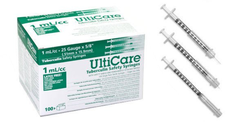 Ultimed - 25158 UltiCare™ Tuberculin Syringe with Needle