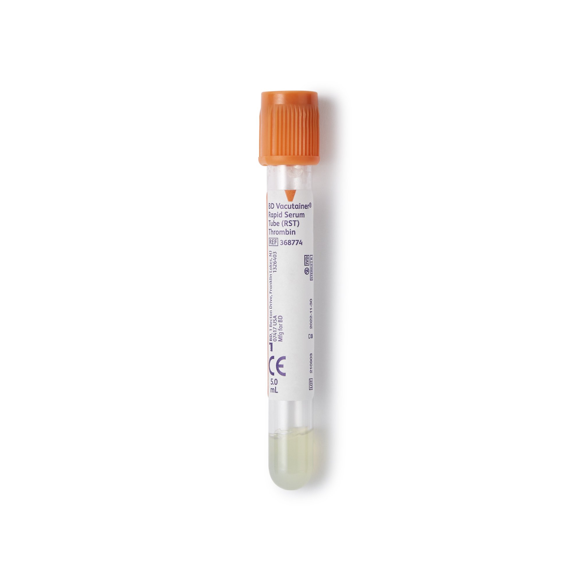 BD Vacutainer Venous Blood Collection Tube 368774 by BD