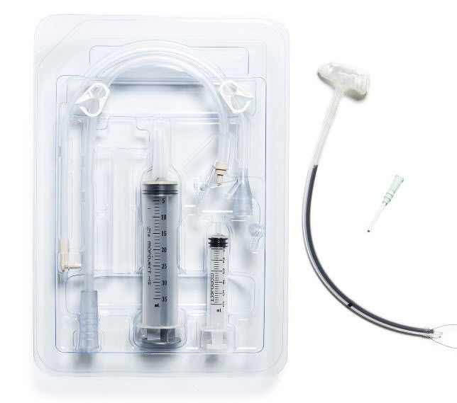 Avanos Medical Sales LLC - 0270-16-3.0-45 Low-Profile Transgastric-Jejunal Feeding Tube MIC-Key® 16 Fr. 3.0 cm Tube Silicone Sterile
