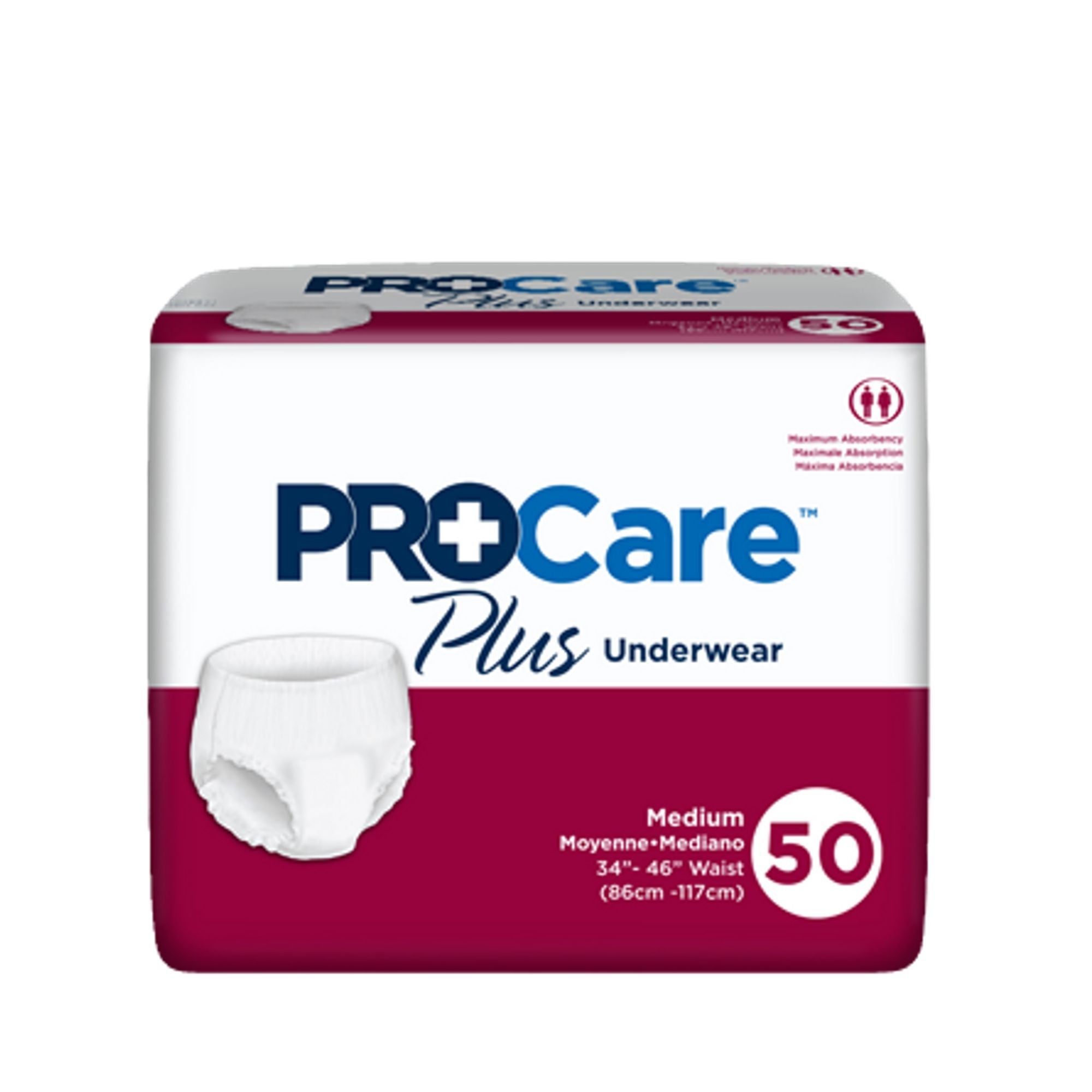 First Quality Products LLC - NU-512 Absorbent Underwear ProCare™ Plus Pull-On with Tear Away Seams Adult Medium Unisex Disposable Moderate Absorbency