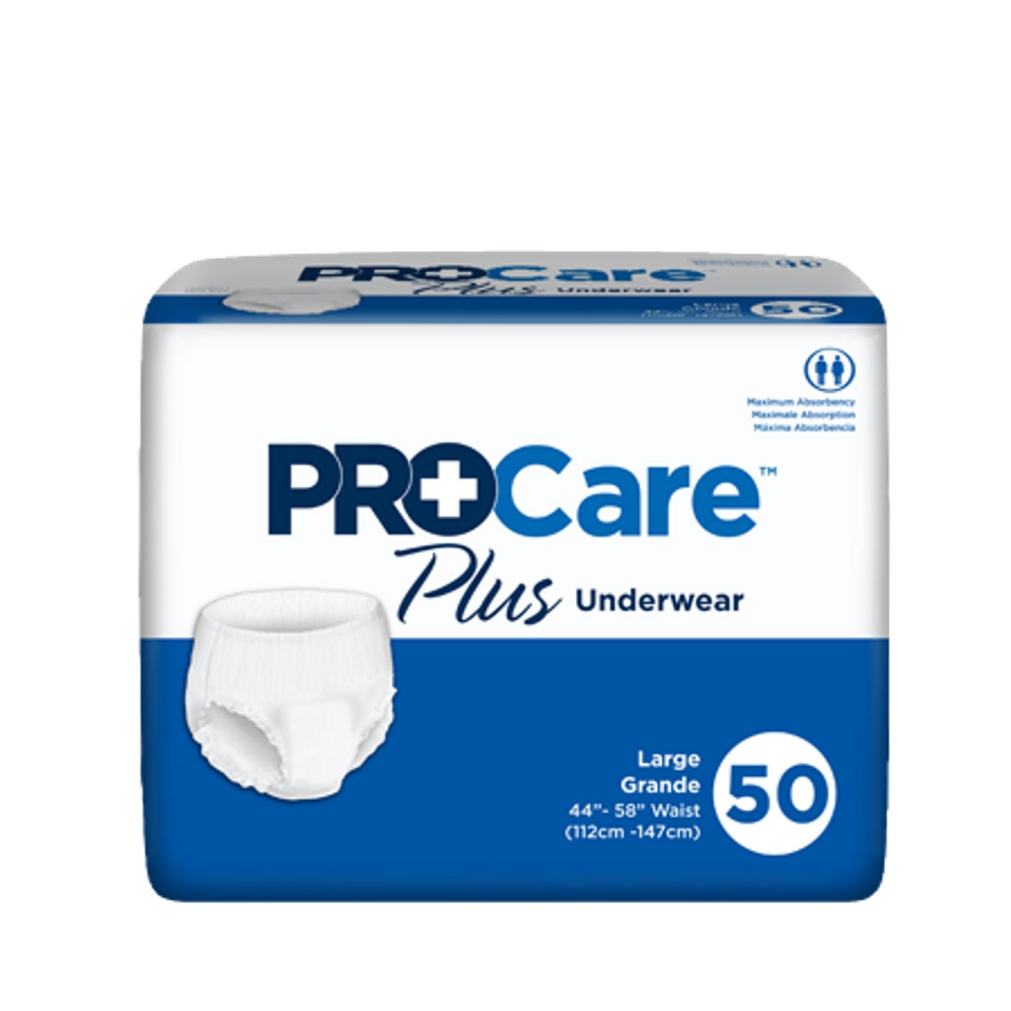 First Quality Products LLC - NU-513 Absorbent Underwear ProCare™ Plus Pull-On with Tear Away Seams Adult Large Unisex Disposable Moderate Absorbency