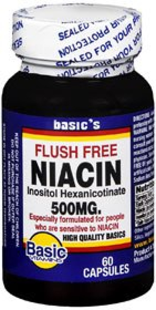 Basic Drug - 30761020912 Basic's Flush Free Niacin / Inositol Dietary Supplement