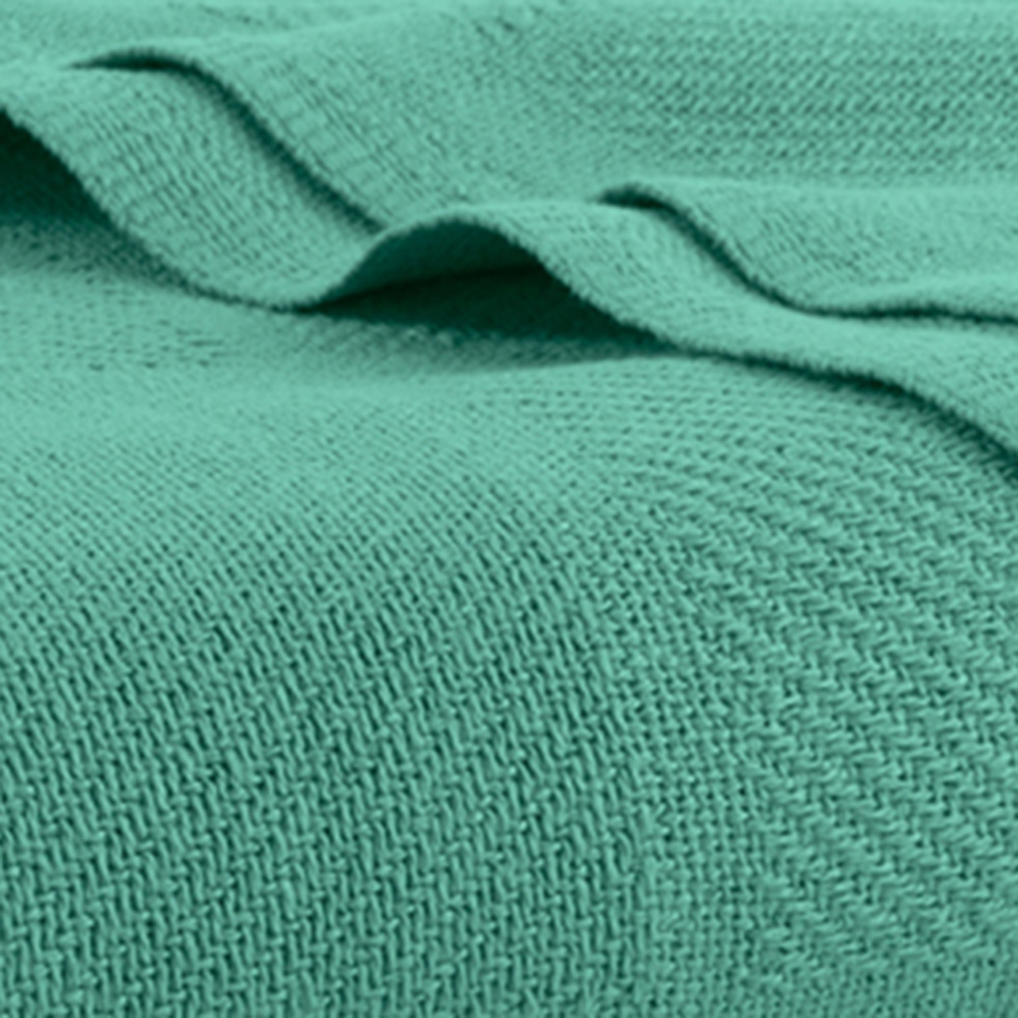 Standard Textile - 78440333 Blanket Snagless 74 X 108 Inch Cotton / Polyester 4 lbs. Teal