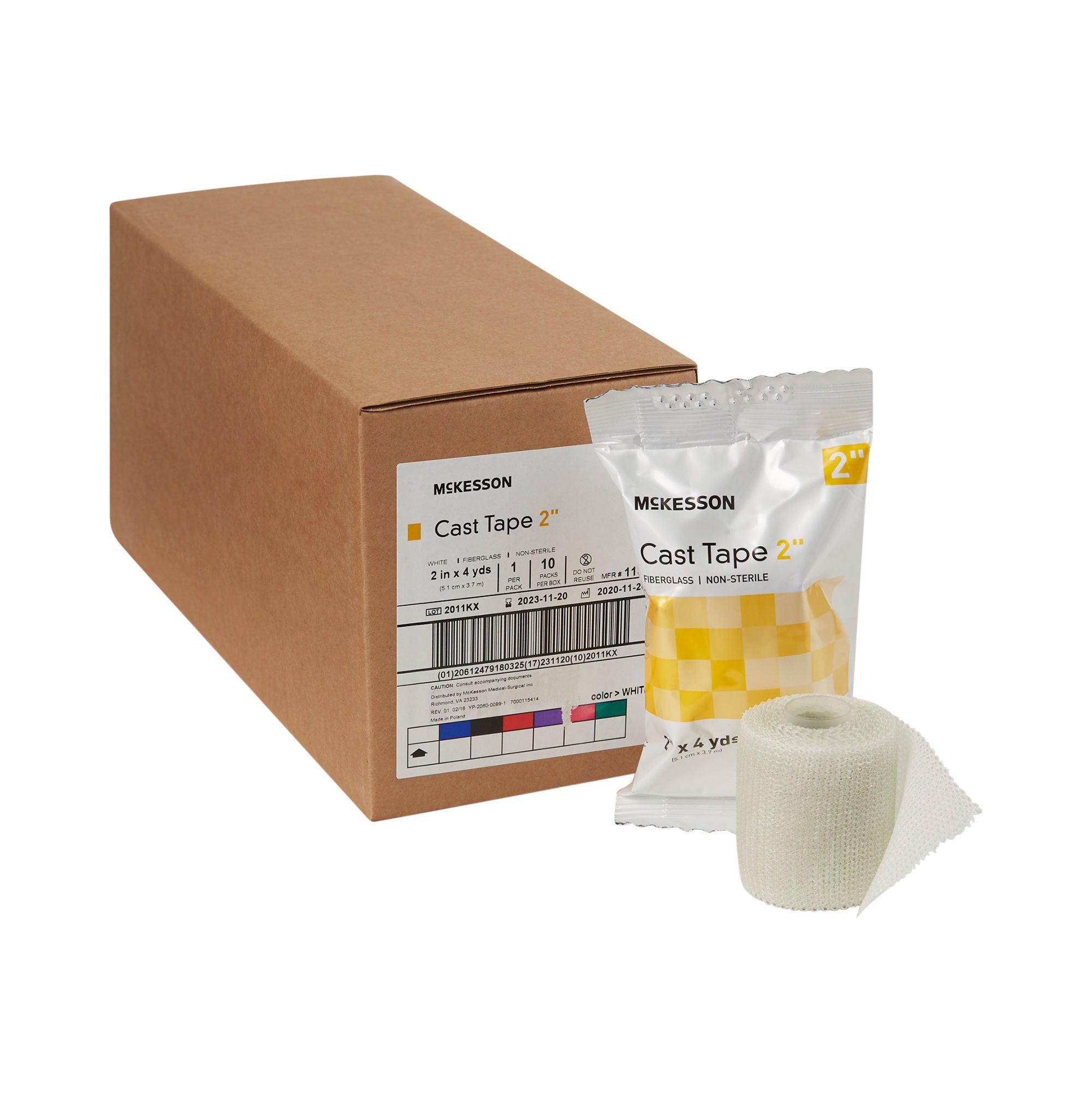 McKesson Brand - 115-2 McKesson White Cast Tape