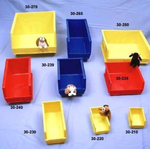 Healthmark Industries - 30-220 BL Storage Bin Blue Plastic 7.38 X 4.12 X 3 Inch
