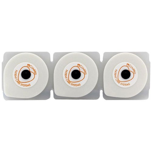 Conmed - 1870C-003 ECG Stress Electrode Positrace® Snap Connector Conductive Adhesive Gel Foam Backing Adult Radiolucent 3 per Pack