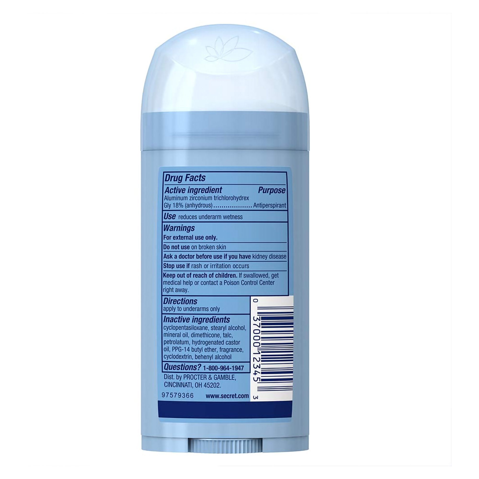 Secret Antiperspirant / Deodorant 03700012340 by Procter & Gamble