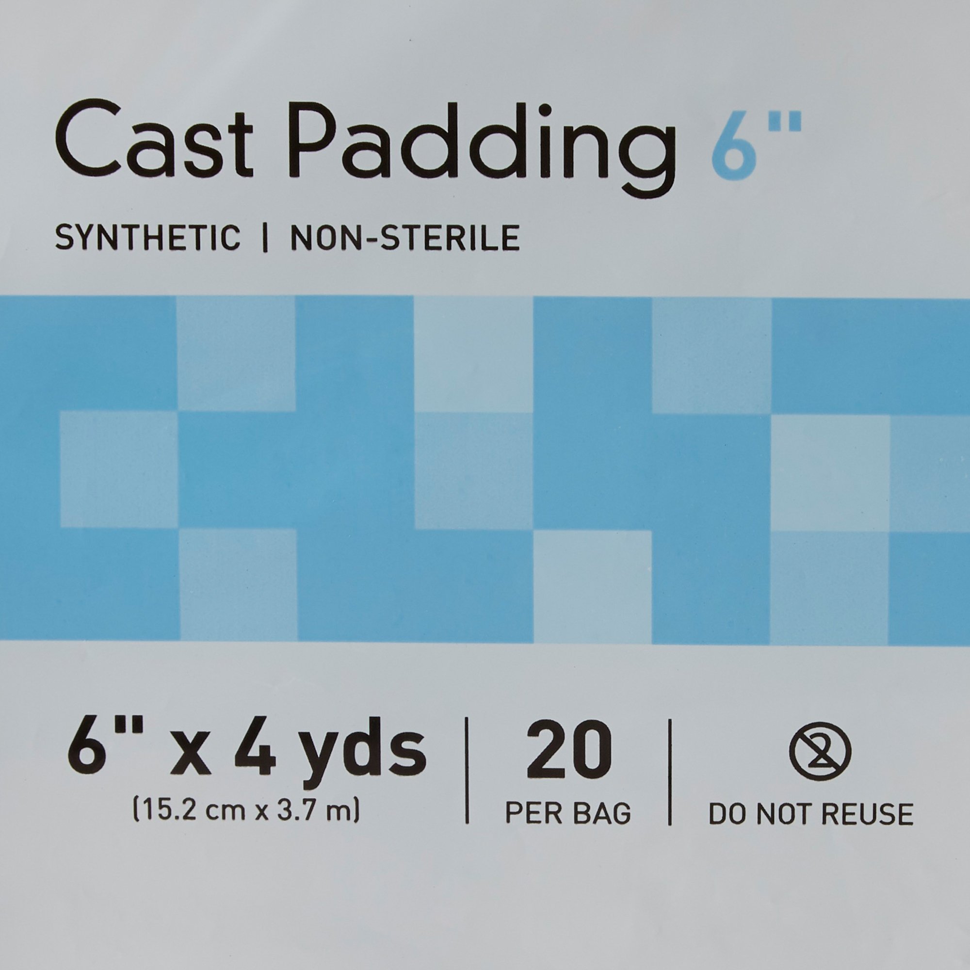 McKesson Brand 16-CP6 - McKesson White Polyester Cast Padding, 6 Inch x 4 Yard - 20/Bag, 80/Case