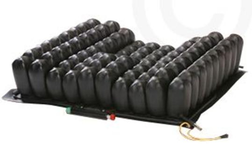 Crown Therapeutics - CS1011C Seat Cushion ROHO® Contour Select® 18 W X 20 L X 2-1/4 to 4-1/4 D Inch Neoprene Air Cells