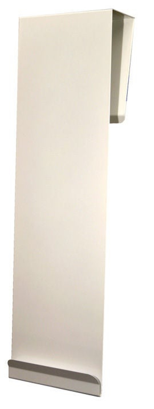 Bowman Manufacturing - MB-601 Door Hanger - Protective Apparel Dispenser Bowman® Door Mounted 1-Protective Apparel Dispenser Quartz 2-1/2 X 5-1/2 X 19 Inch Powder-Coated Metal