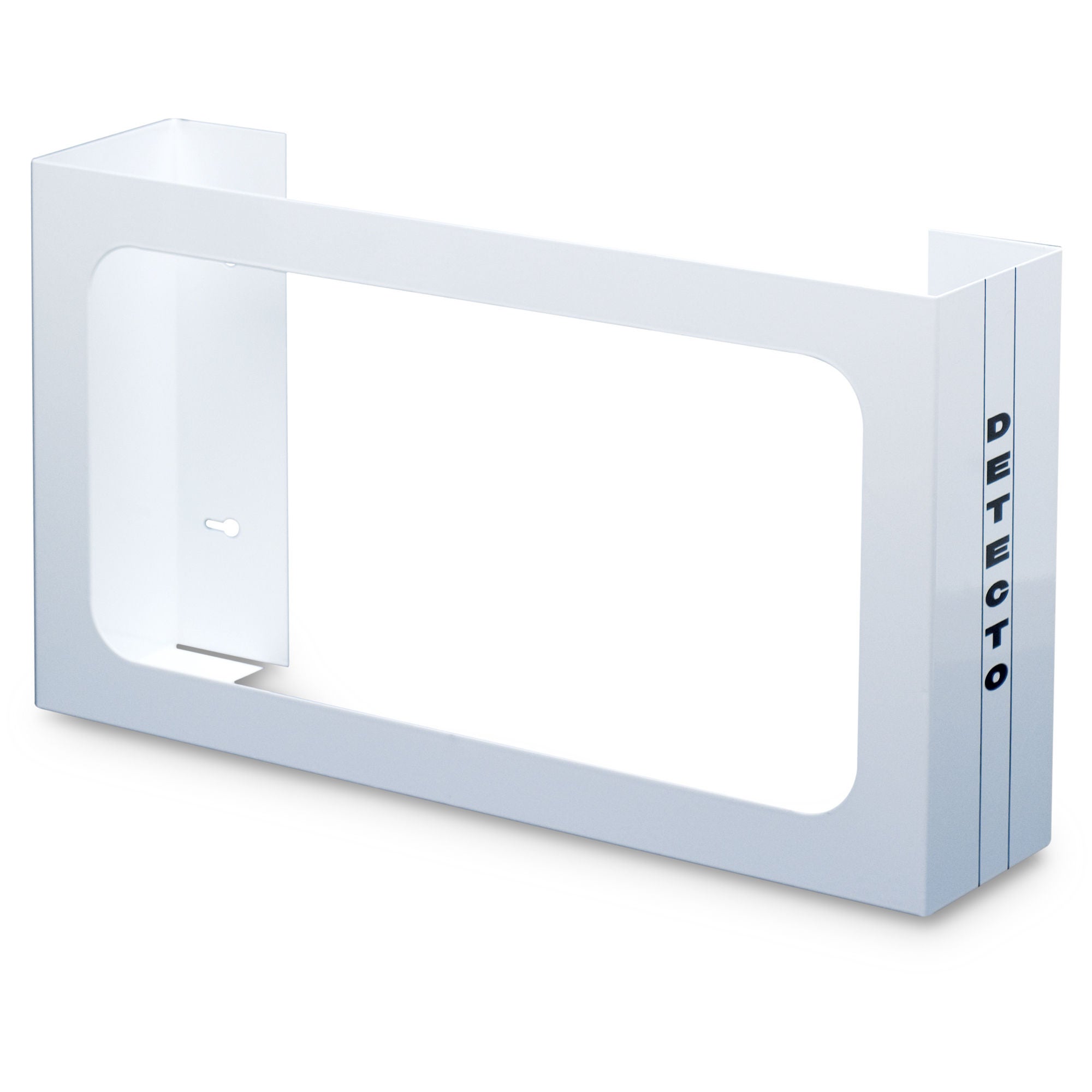 Detecto Scale - GH3 Glove Box Holder Horizontal or Vertical Mounted 3-Box Capacity White 4 X 10 X 18 Inch Steel