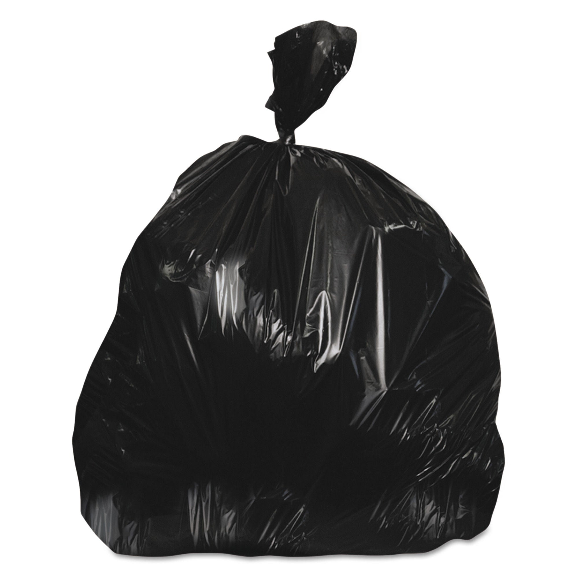 Essendant Co-United Stationers - HERH8046AK Trash Bag Heritage™ 45 gal. 1.5 mil 40 X 46 Inch Black Star Seal Bottom Flat Pack