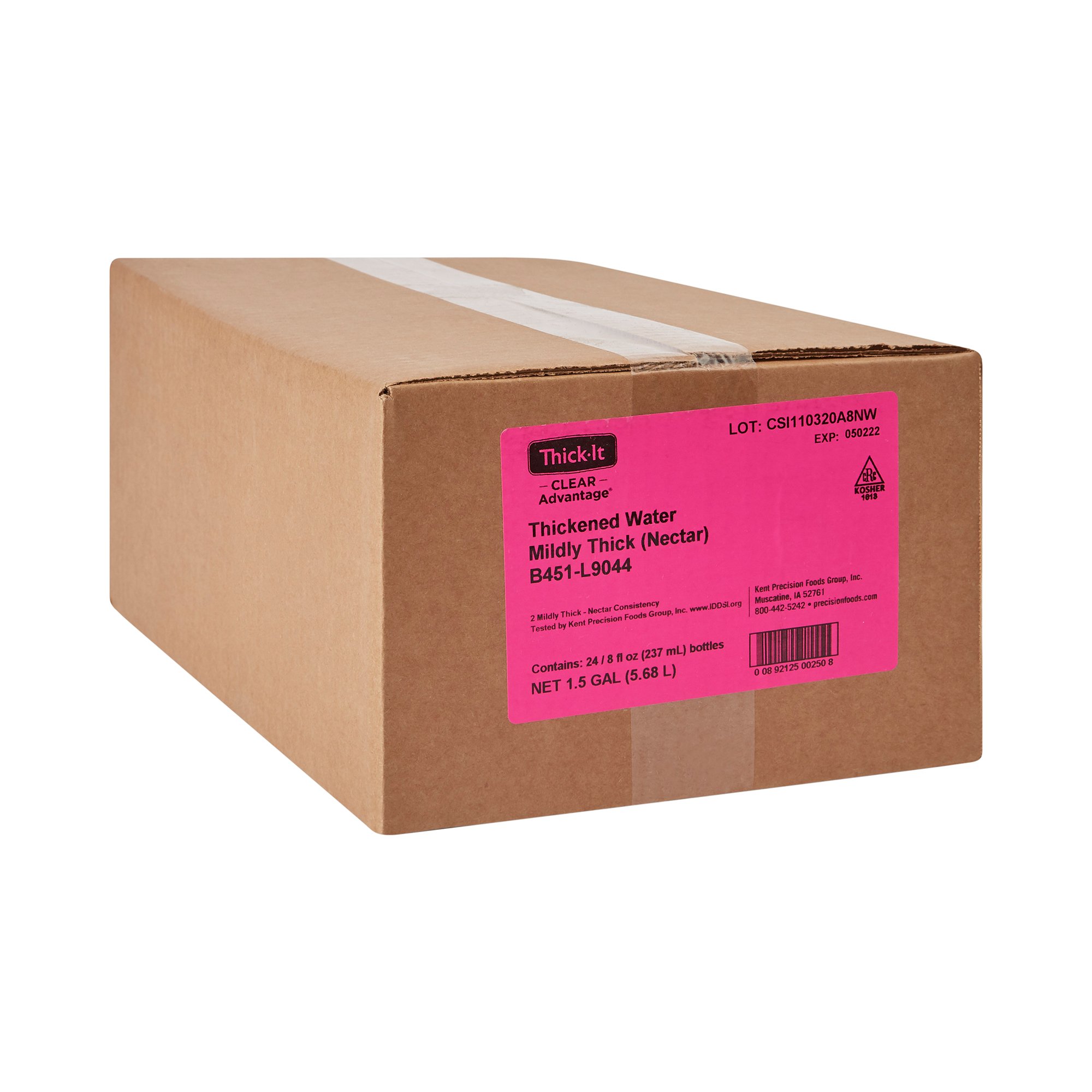 Kent Precision Foods - B451-L9044 Thick-It® Clear Advantage® Nectar Consistency Thickened Water
