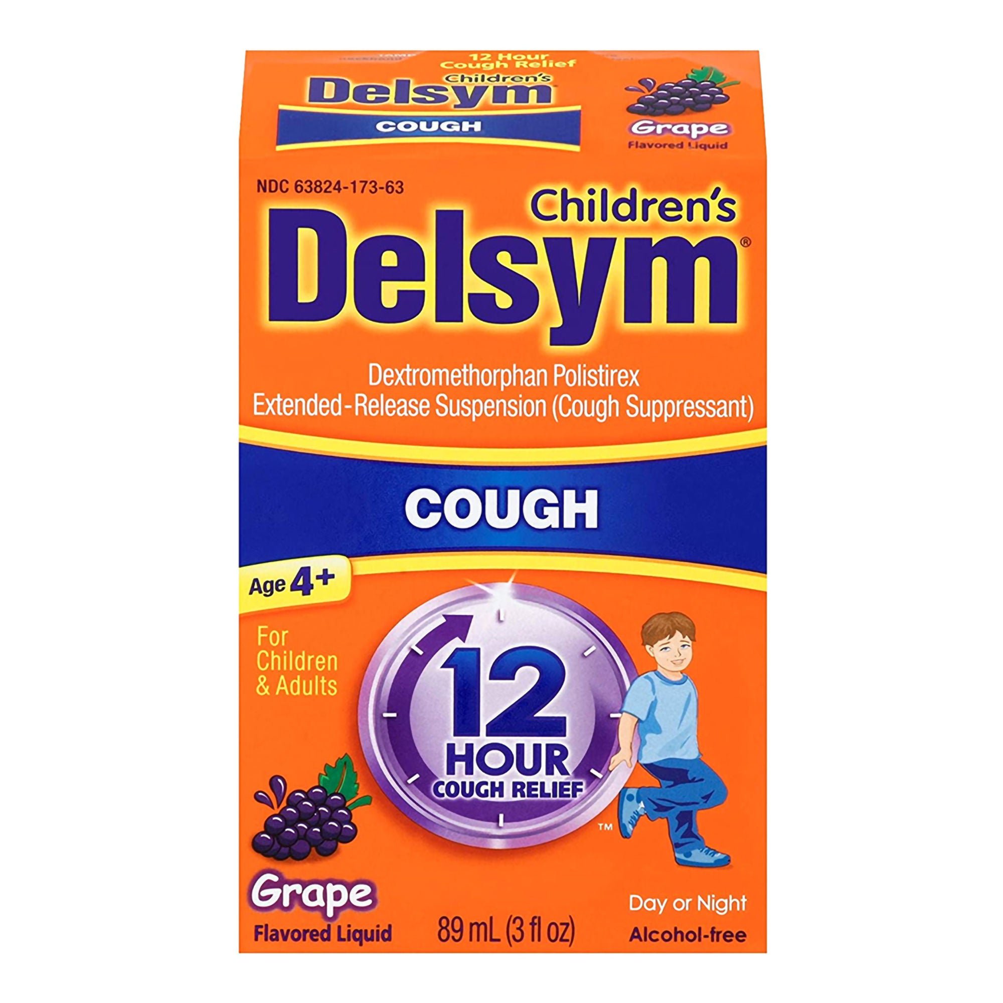 Reckitt Benckiser - 63824017263 Delsym® Dextromethorphan HBr Cold and Cough Relief
