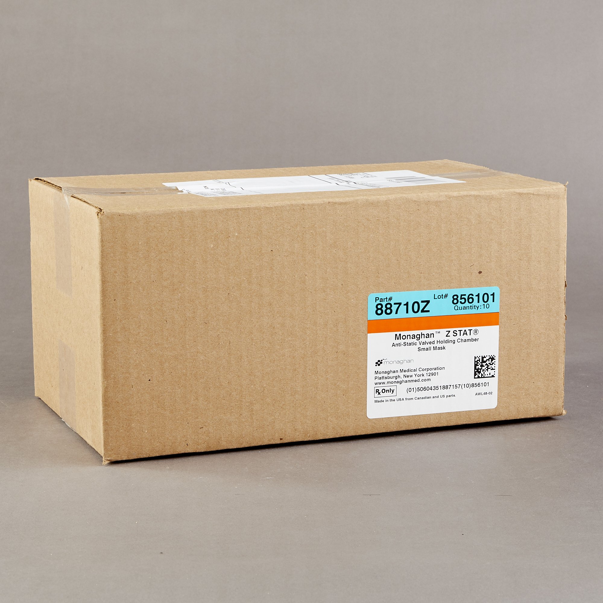 Monaghan Medical 88710Z - AeroChamber Plus® Z STAT Holding Chamber with Mask - 1/Each, 10/Case