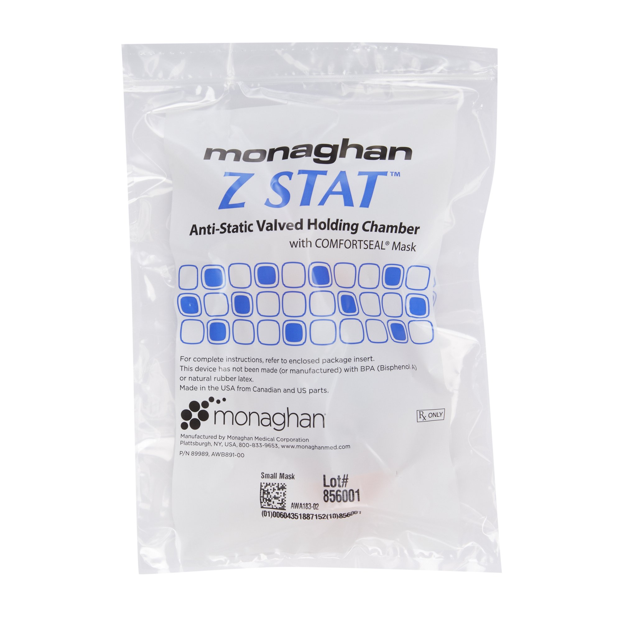 Monaghan Medical - 88710Z AeroChamber Plus® Z STAT Holding Chamber with Mask