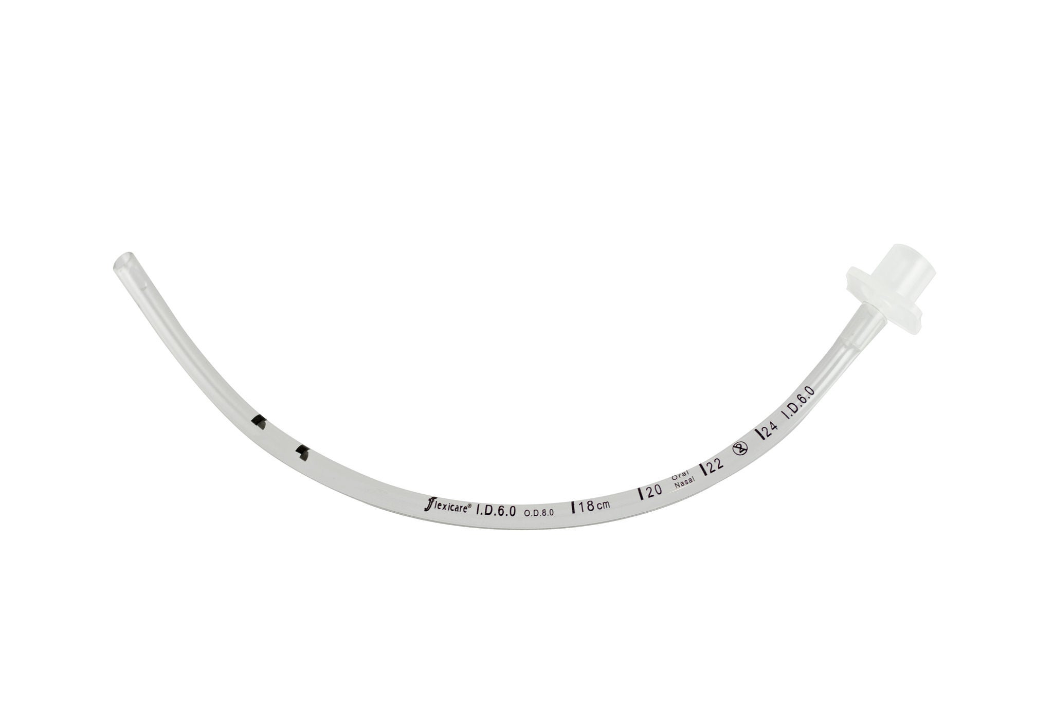 Flexicare - 038-961-055U Uncuffed Endotracheal Tube Flexicare® VentiSeal Curved 5.5 mm ID Pediatric Murphy Eye