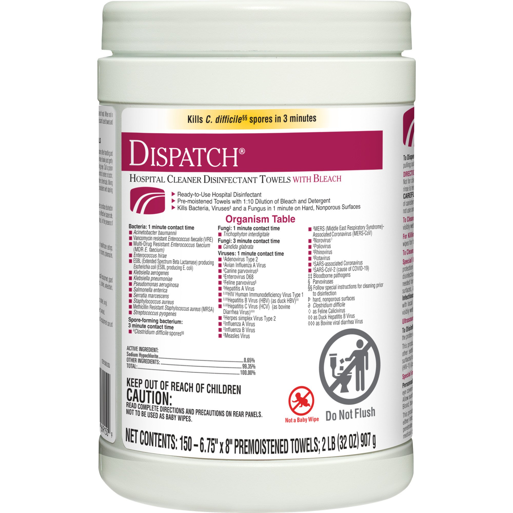 The Clorox Company - 69150 Dispatch® Surface Disinfectant Cleaner with Bleach