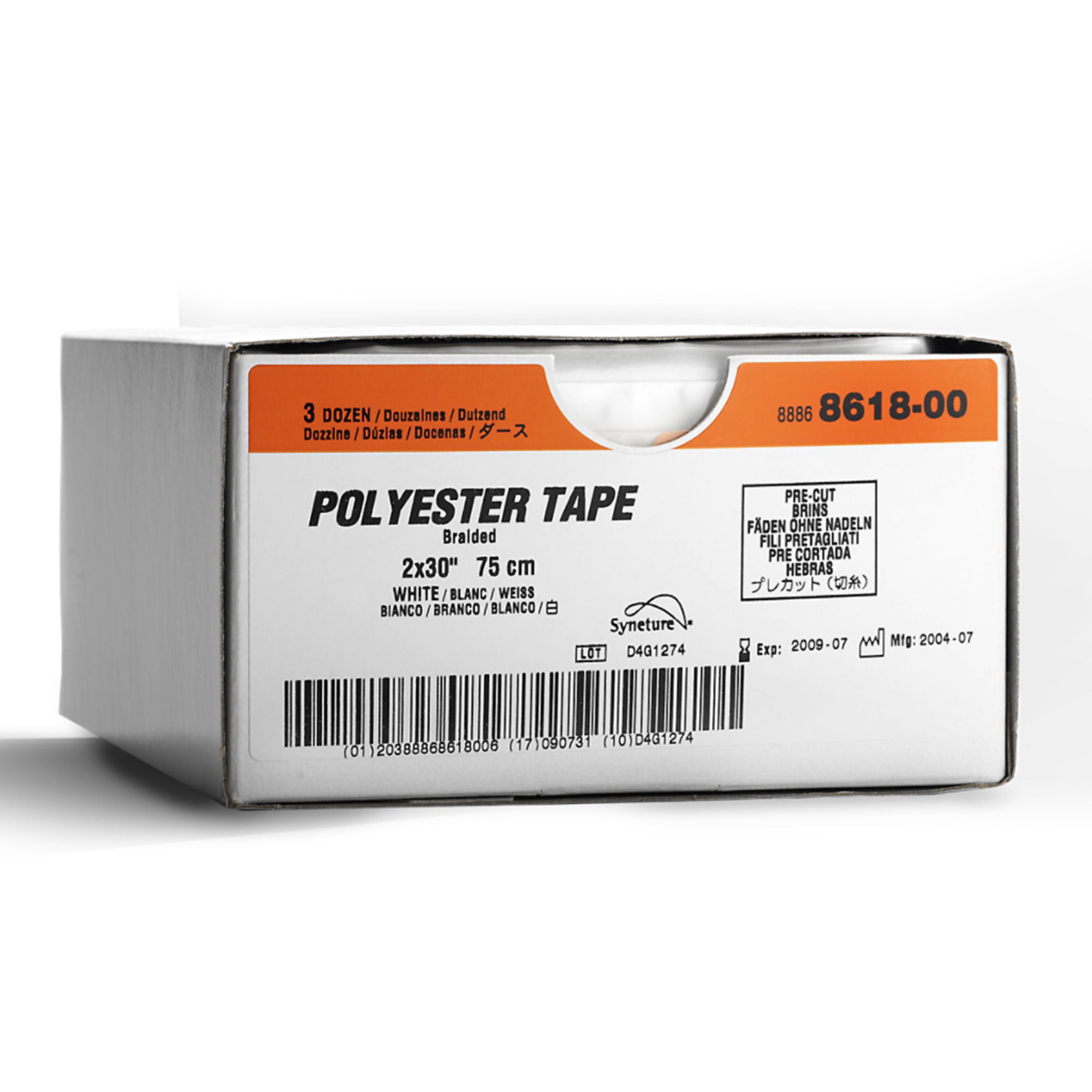 Covidien - 88868618-00 Retraction Tape Covidien™ Tape White Polyester NonRadiopaque Sterile 1/8 X 30 Inch