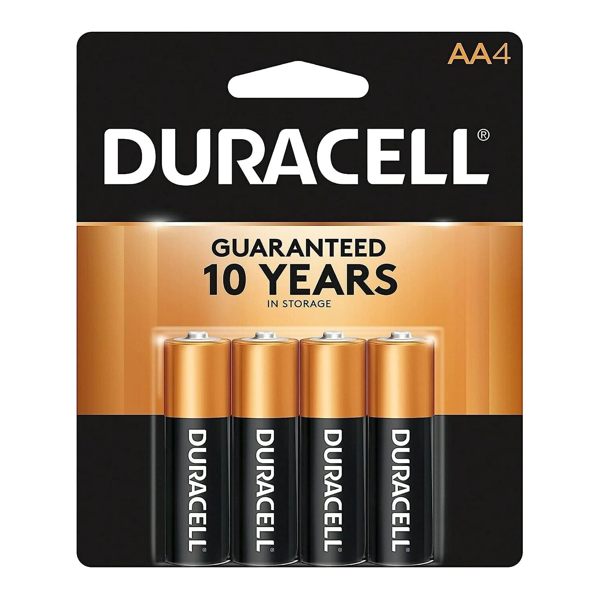 Procter & Gamble - 04133341501 Alkaline Battery Duracell® Coppertop® AA Cell 1.5 Volt Disposable 4 Pack