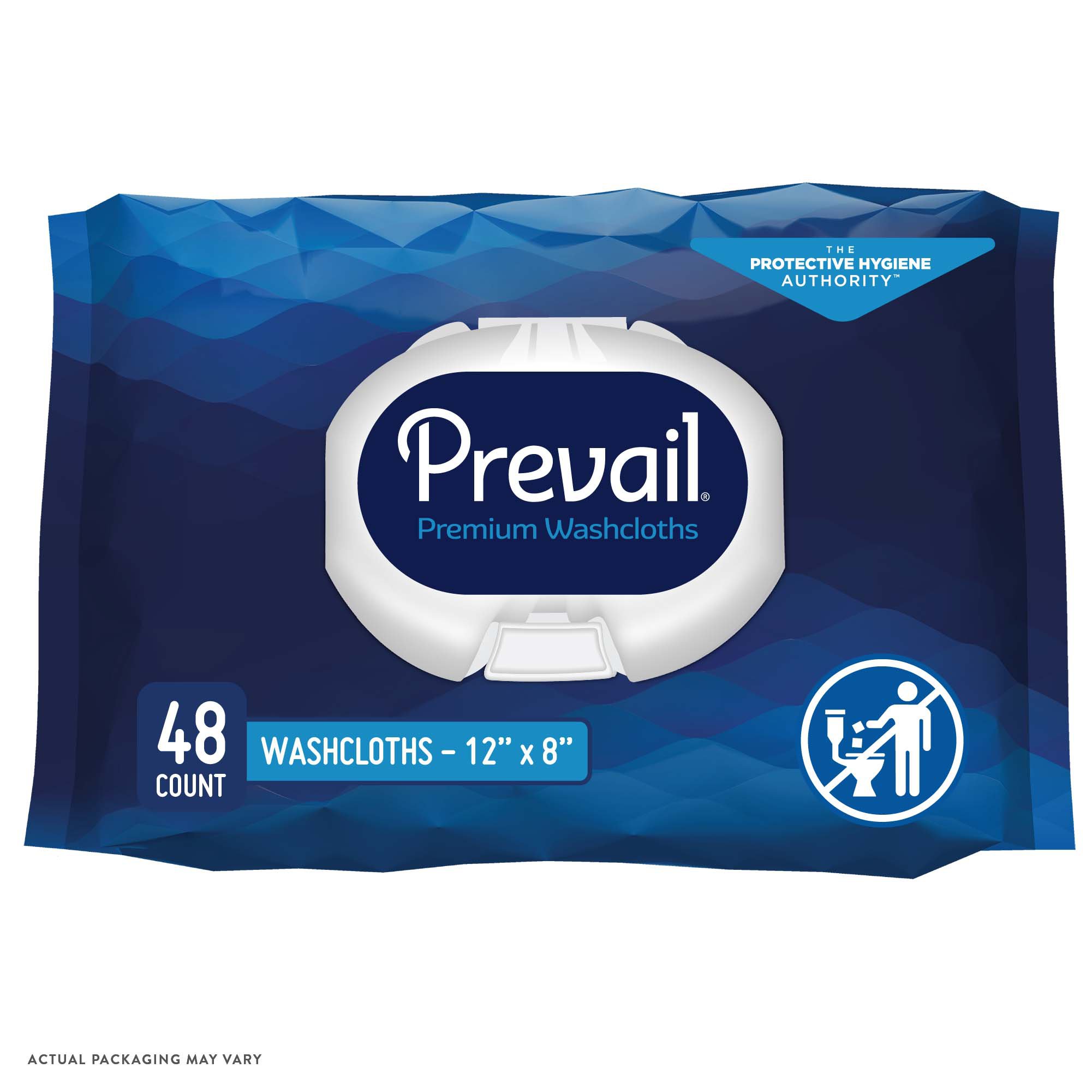 First Quality Products LLC WW-710 - Prevail® Personal Cleansing Wipe, Soft Pack, Aloe, Vitamin E, 8 x 12 Inch - 1/Pack, 12/Case