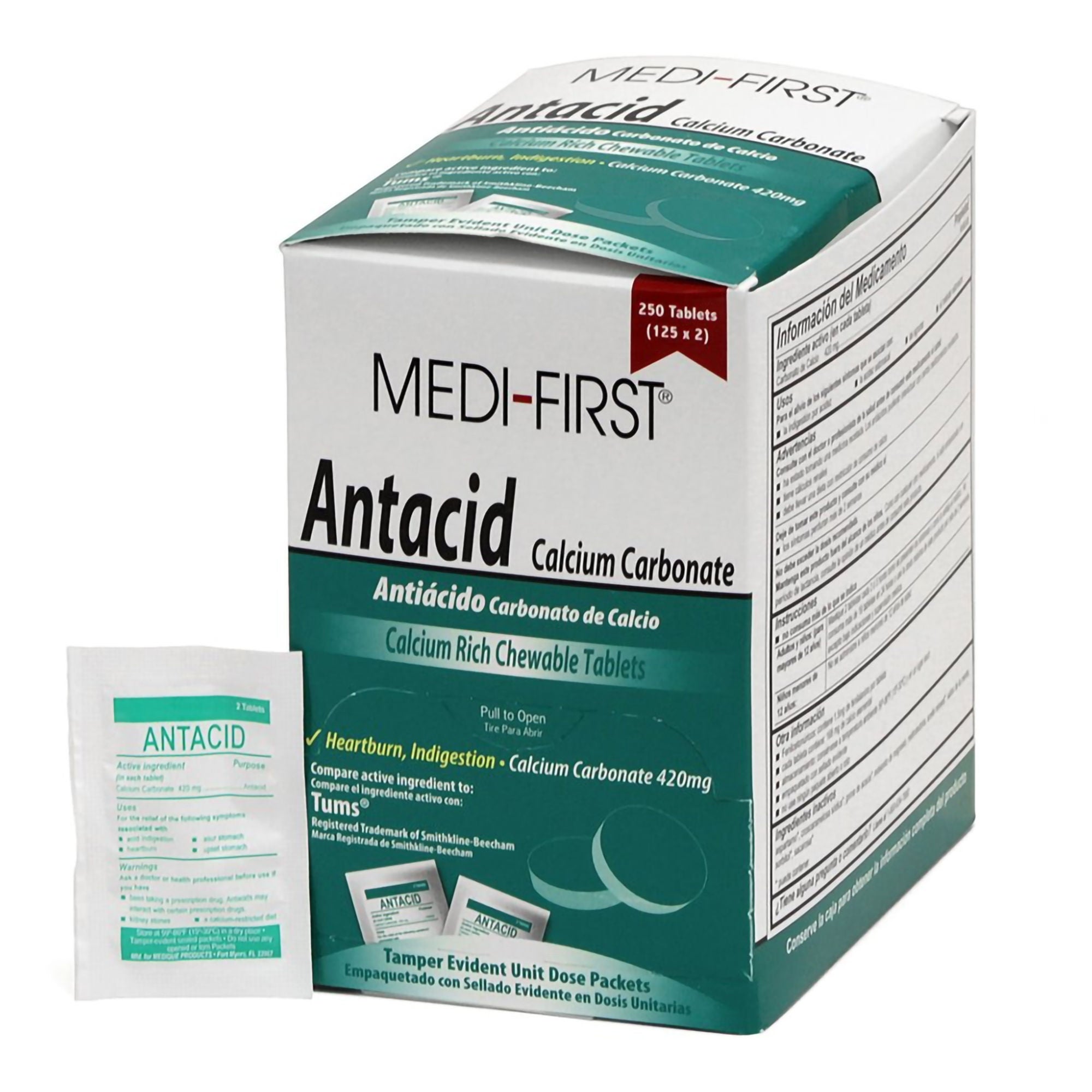 Medique Products - 80248 Medi-First® Calcium Carbonate Antacid