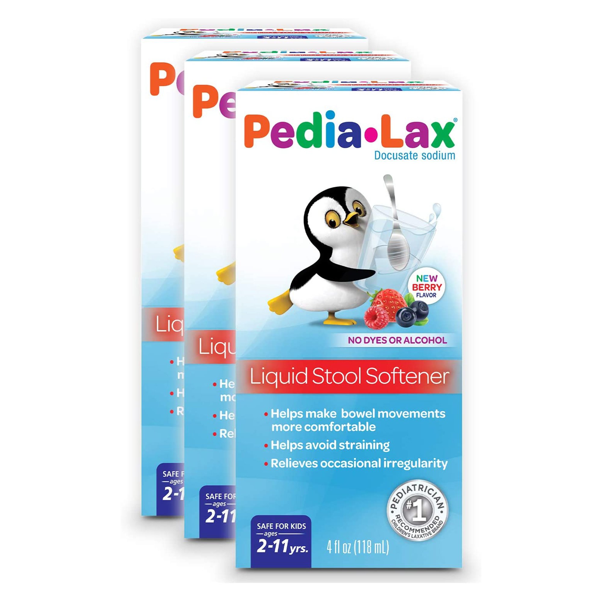 C.B. Fleet 30132000106 - Pedia-Lax® Liquid Stool Softener Berry Flavor - 1/Each