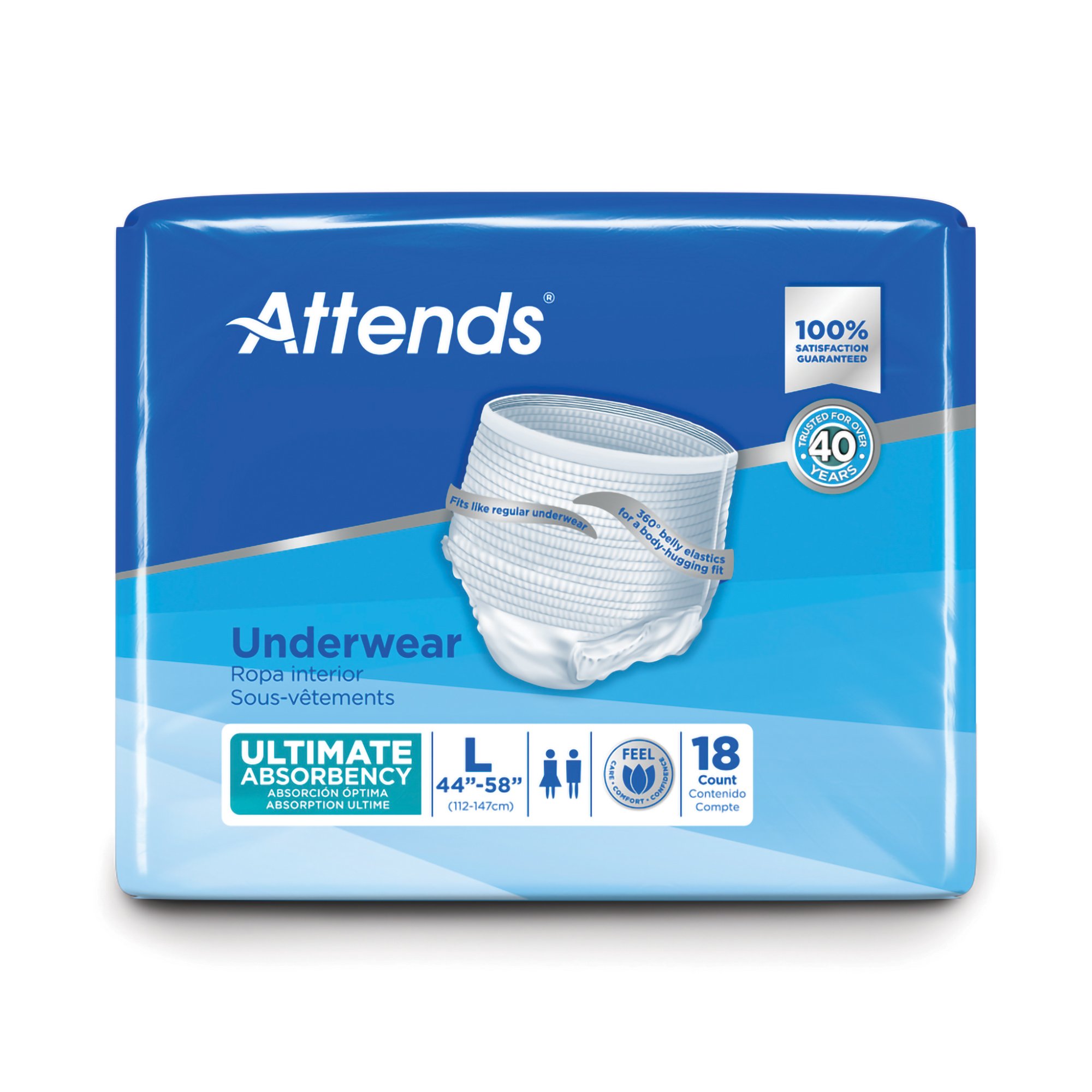 Attends Healthcare Products APP0730 - Attends® Advanced Underwear, Large - 18/Pack, 72/Case