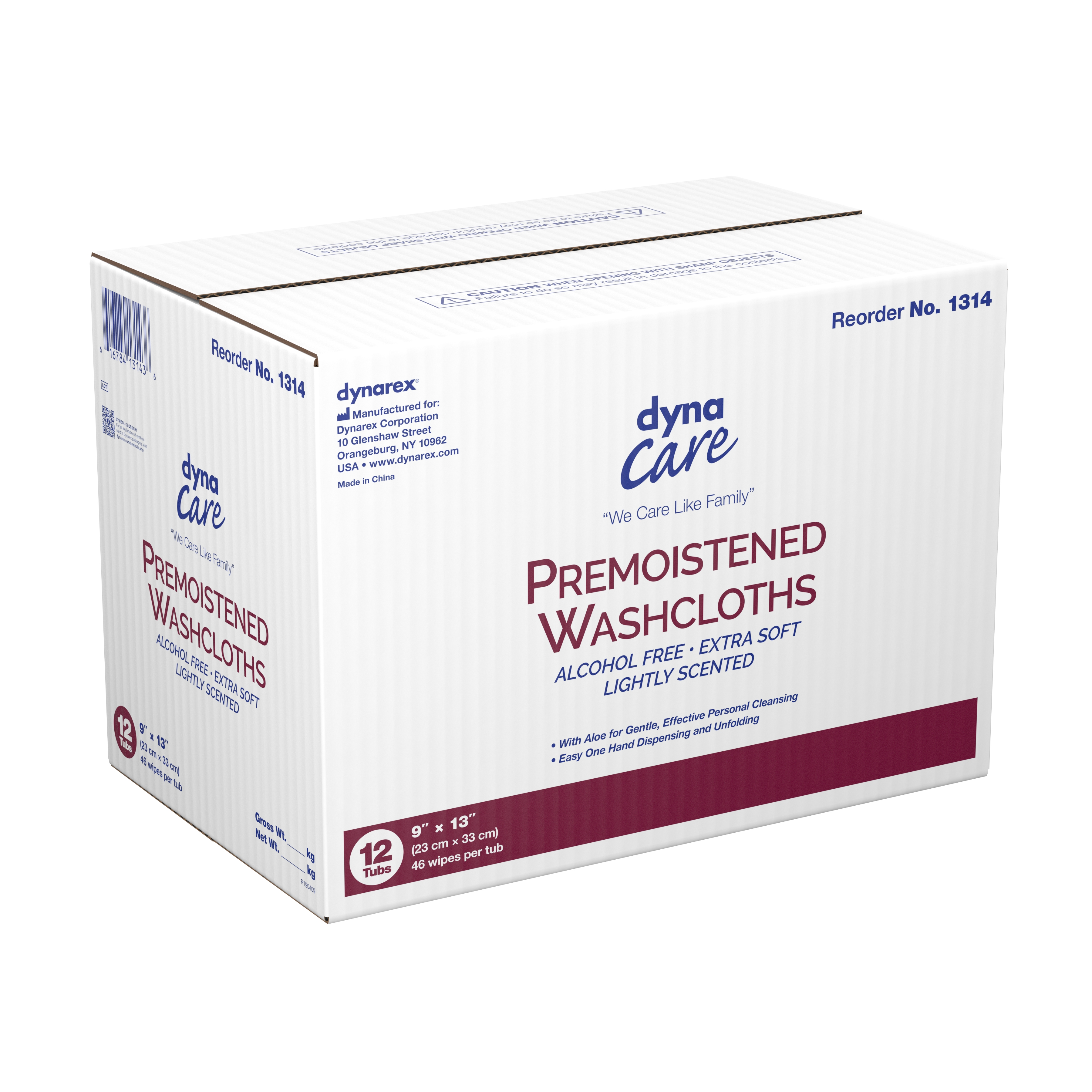 Dynarex - 1314 Dynarex Personal Cleansing Wipes