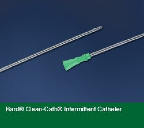 Bard - 423714 Urethral Catheter Clean-Cath® Coude Tip Uncoated PVC 14 Fr. 16 Inch Length