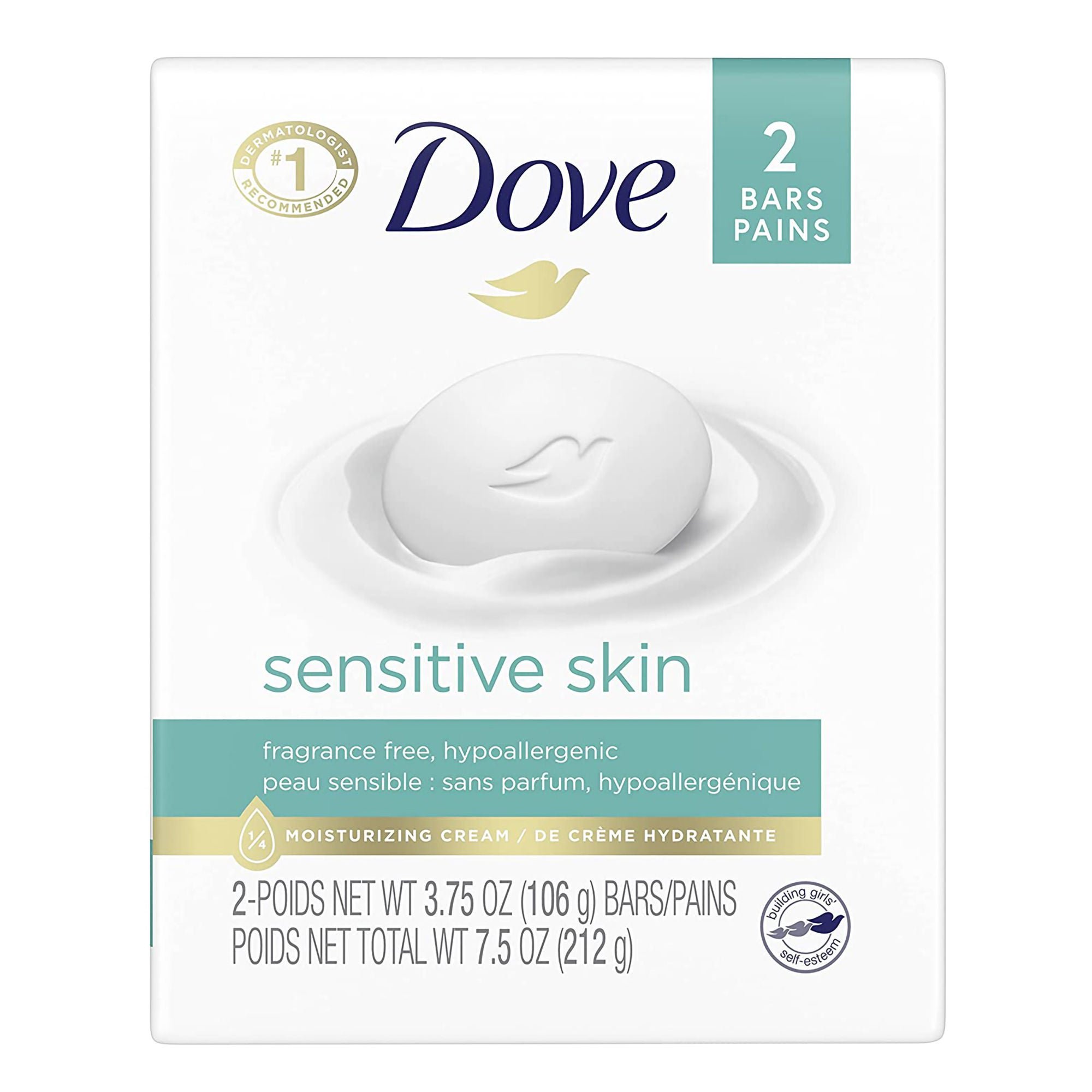 Unilever - 01111161120 Soap Dove® Sensitive Skin Bar 4.25 oz. Individually Wrapped Unscented
