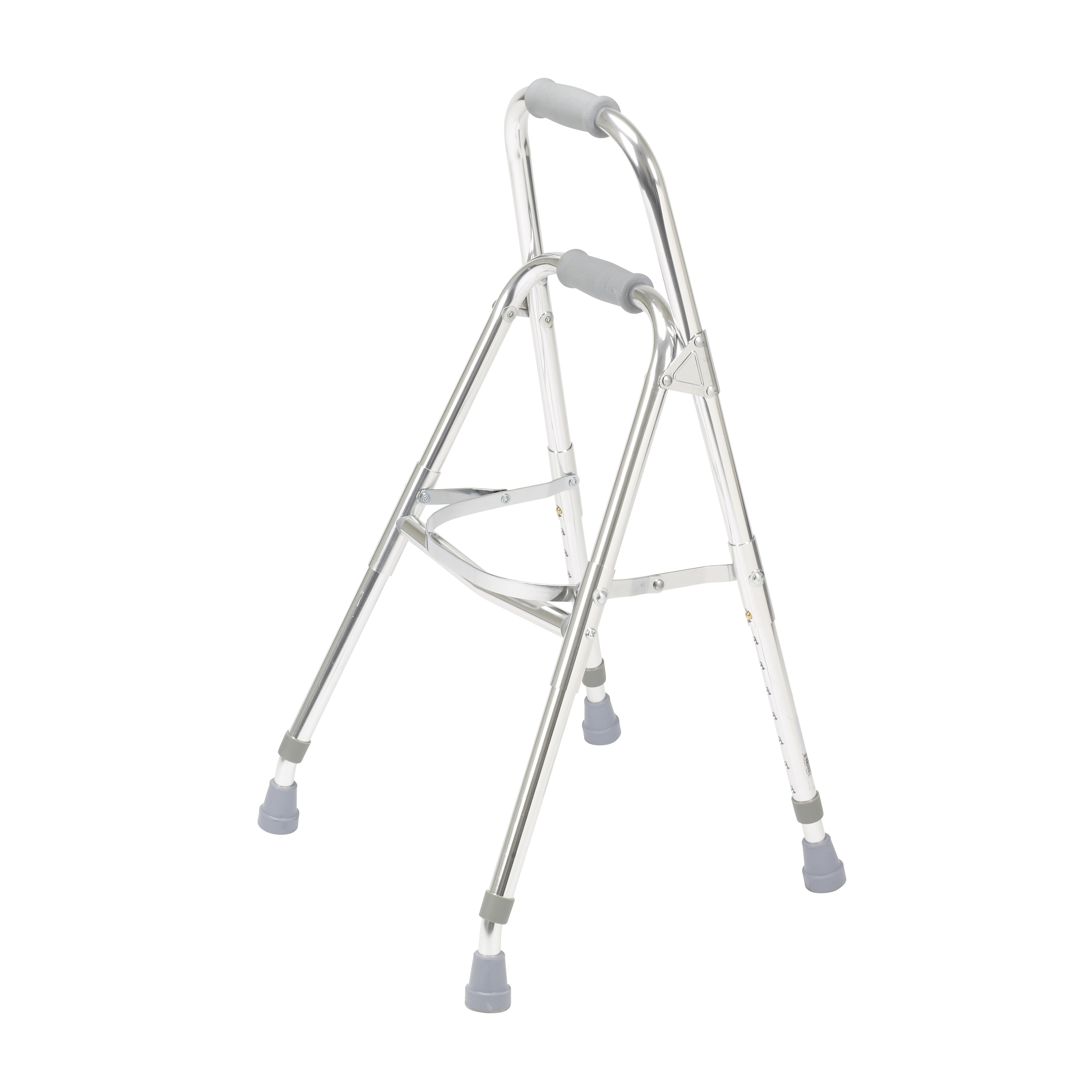 Drive DeVilbiss Healthcare 10240-1 - drive™ Hemi Aluminum Side Step Folding Walker, 29.5 – 37 Inch Height - 1/Each