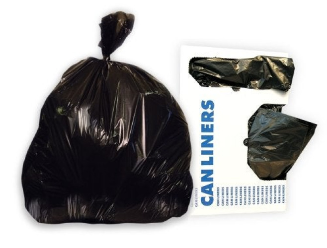 RJ Schinner Co - 404615B Trash Bag Vintage 50 gal. 1.5 mil 40 X 46 Inch Black Extra Heavy Duty Flat Pack
