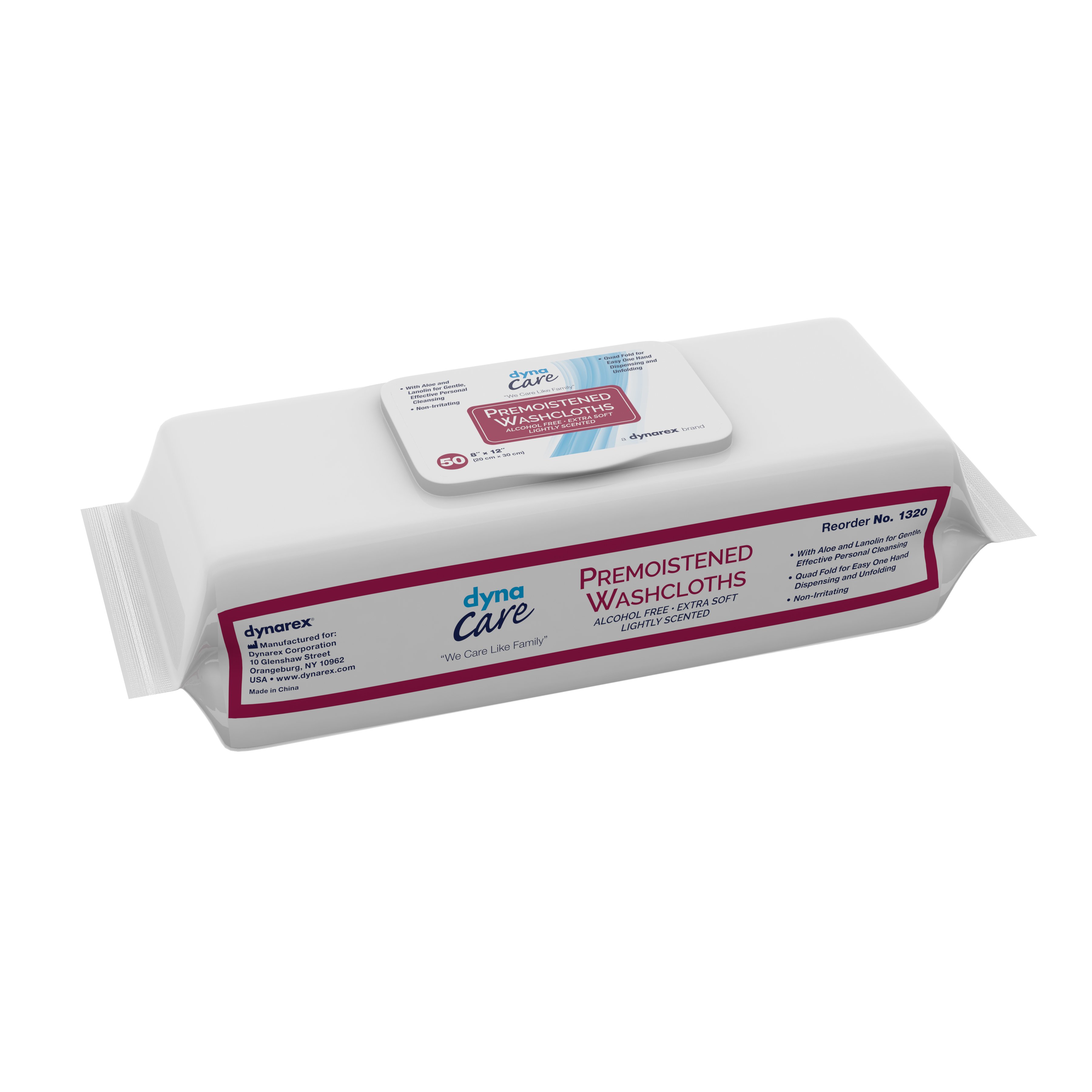 Dynarex - 1320 Dynarex Personal Wipe DynaCare Soft Pack Aloe / Lanolin Scented